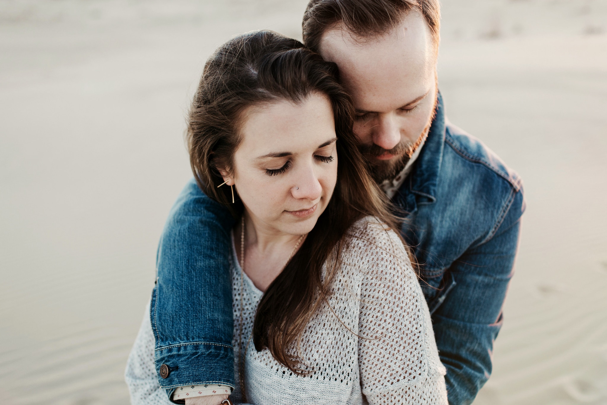 cute hipster engagement shoot
