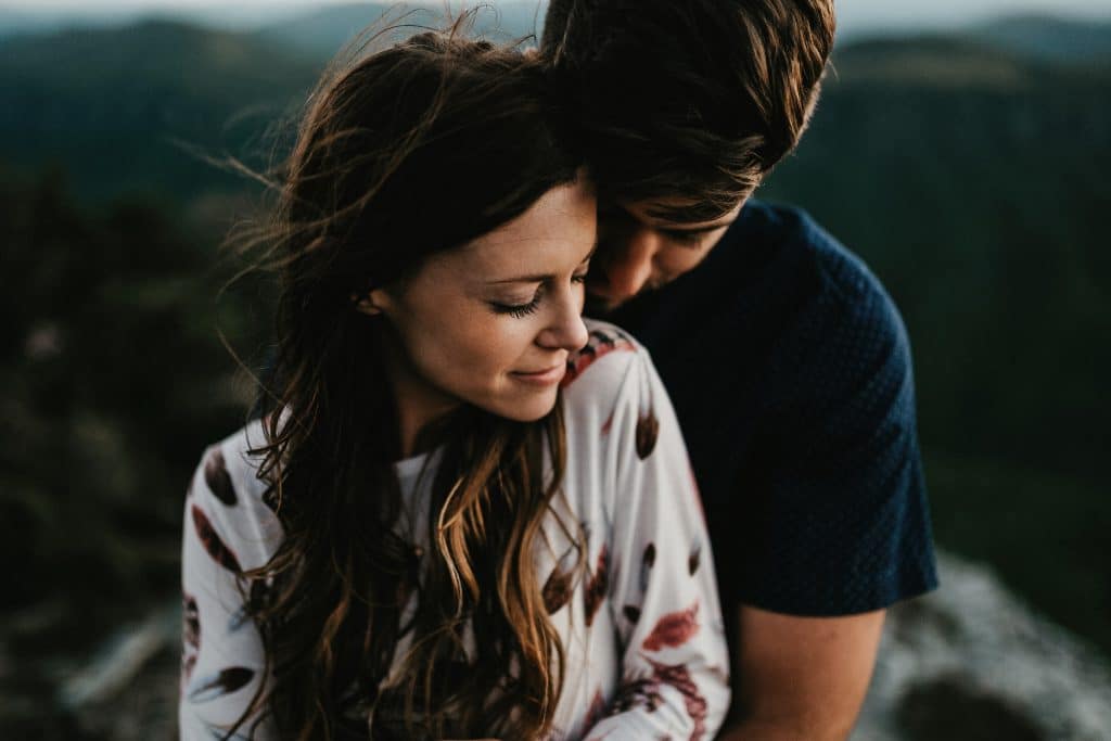moody engagement photos Asheville