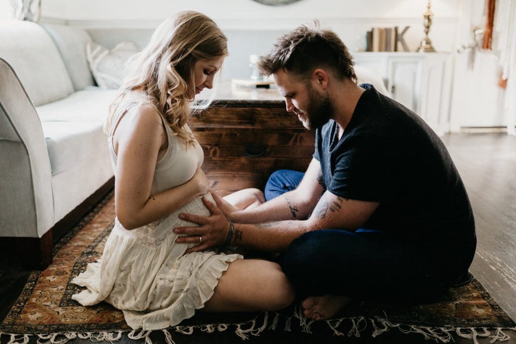 in home maternity shoot