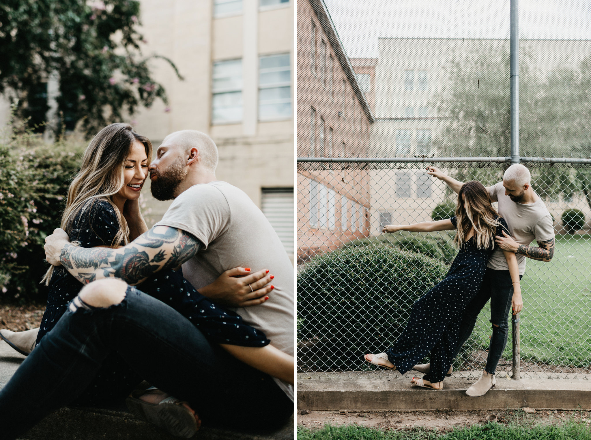 hipster engagement shoot raleigh