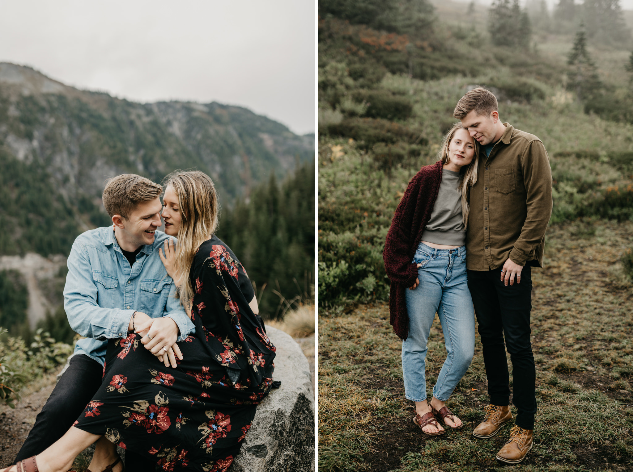 mt. rainier engagement photos