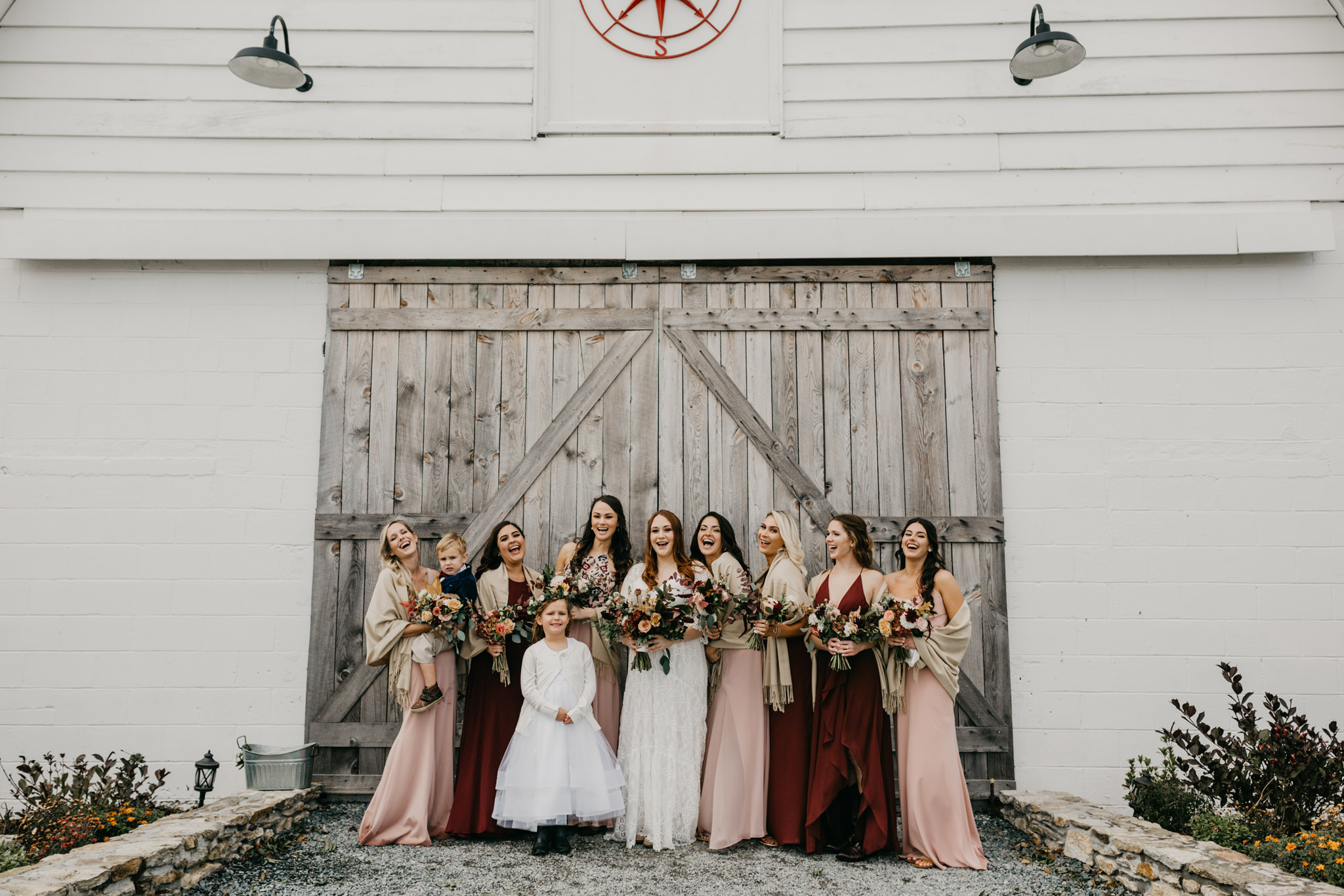 overlook barn wedding photos