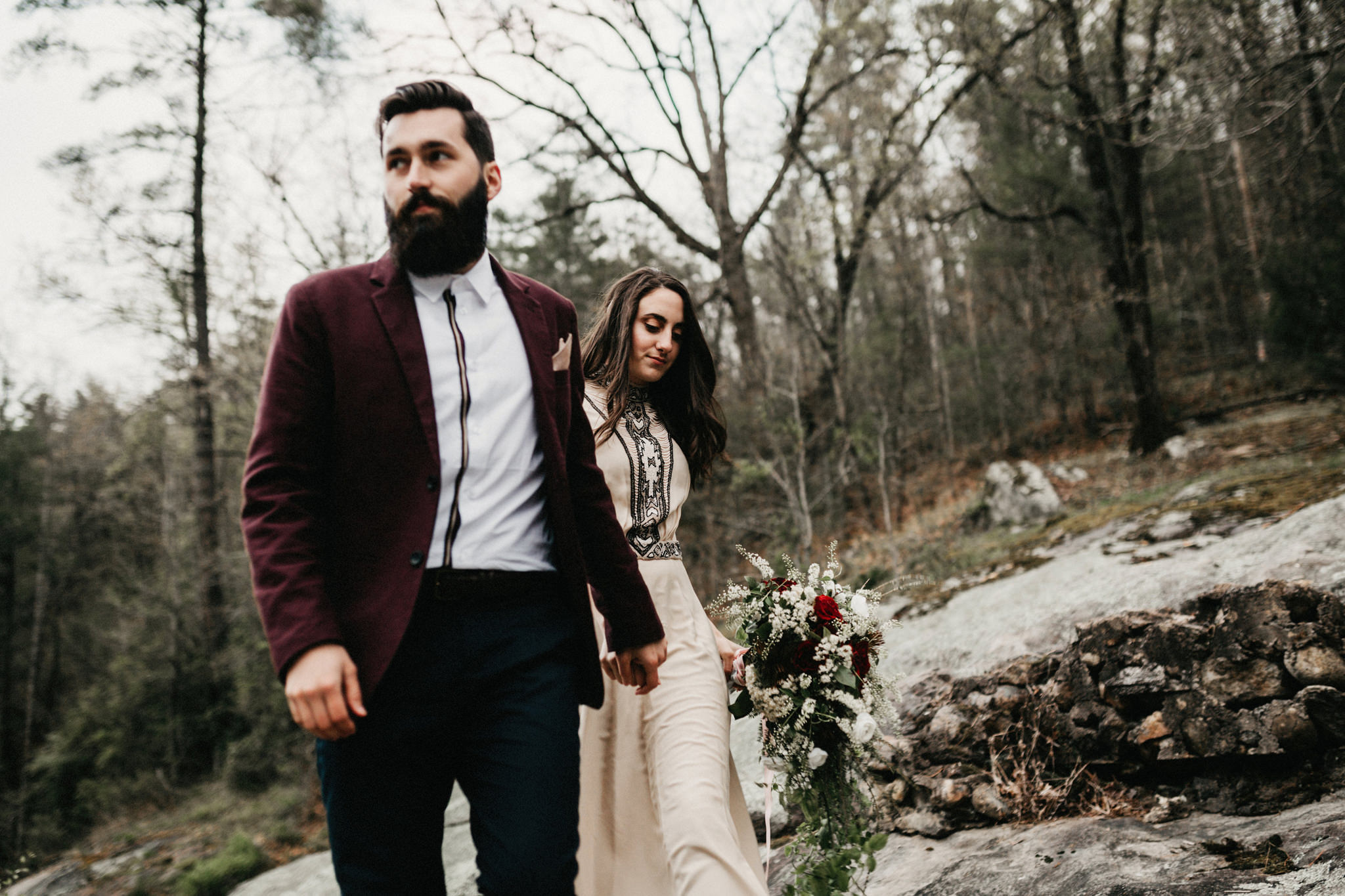 brown mountain beach resort wedding