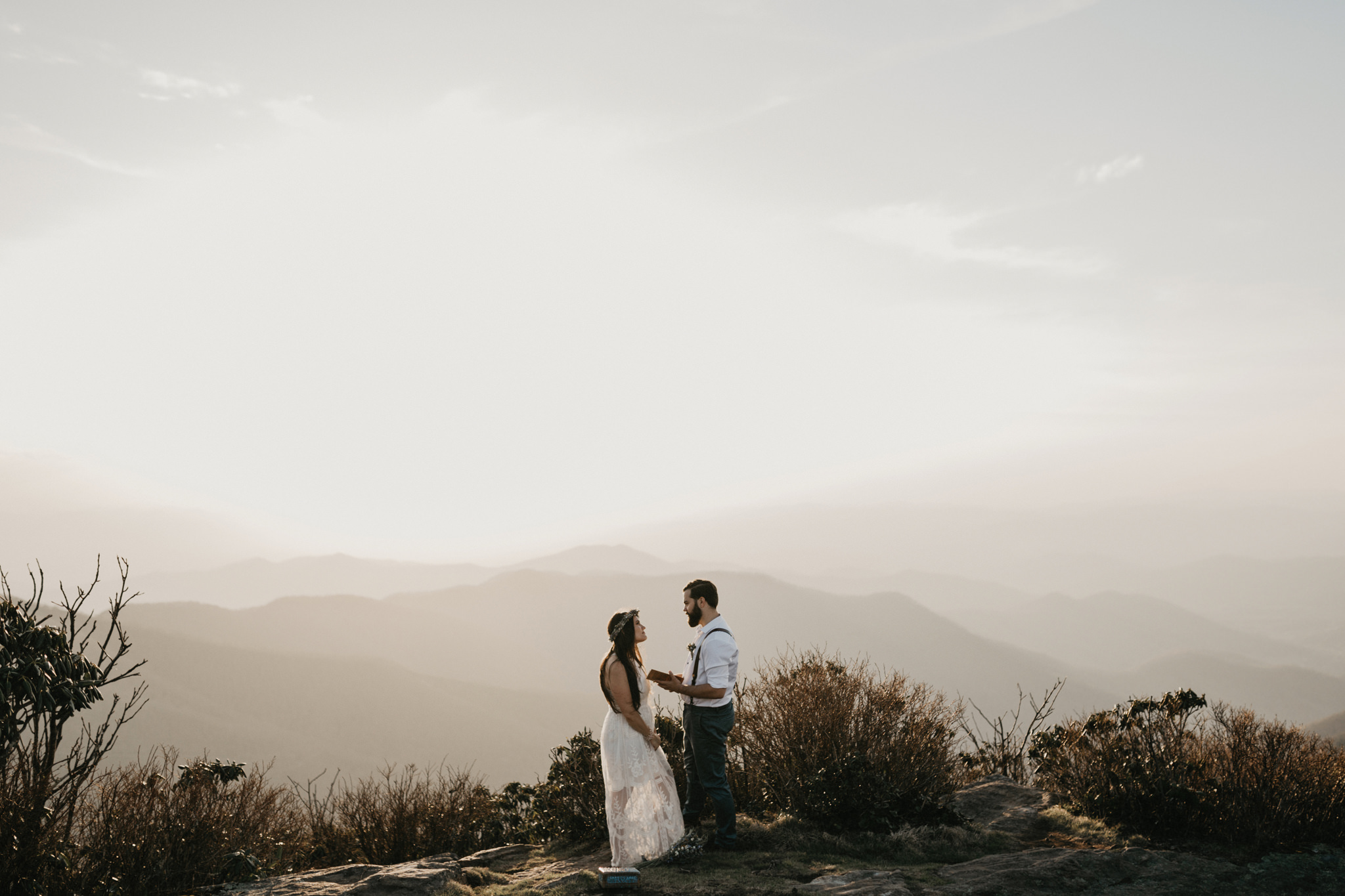blue ridge parkway wedding photos