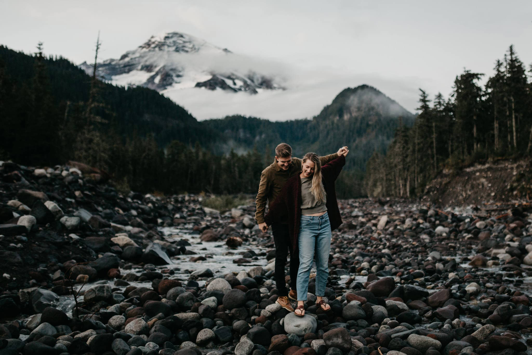 mt. rainier engagement photos