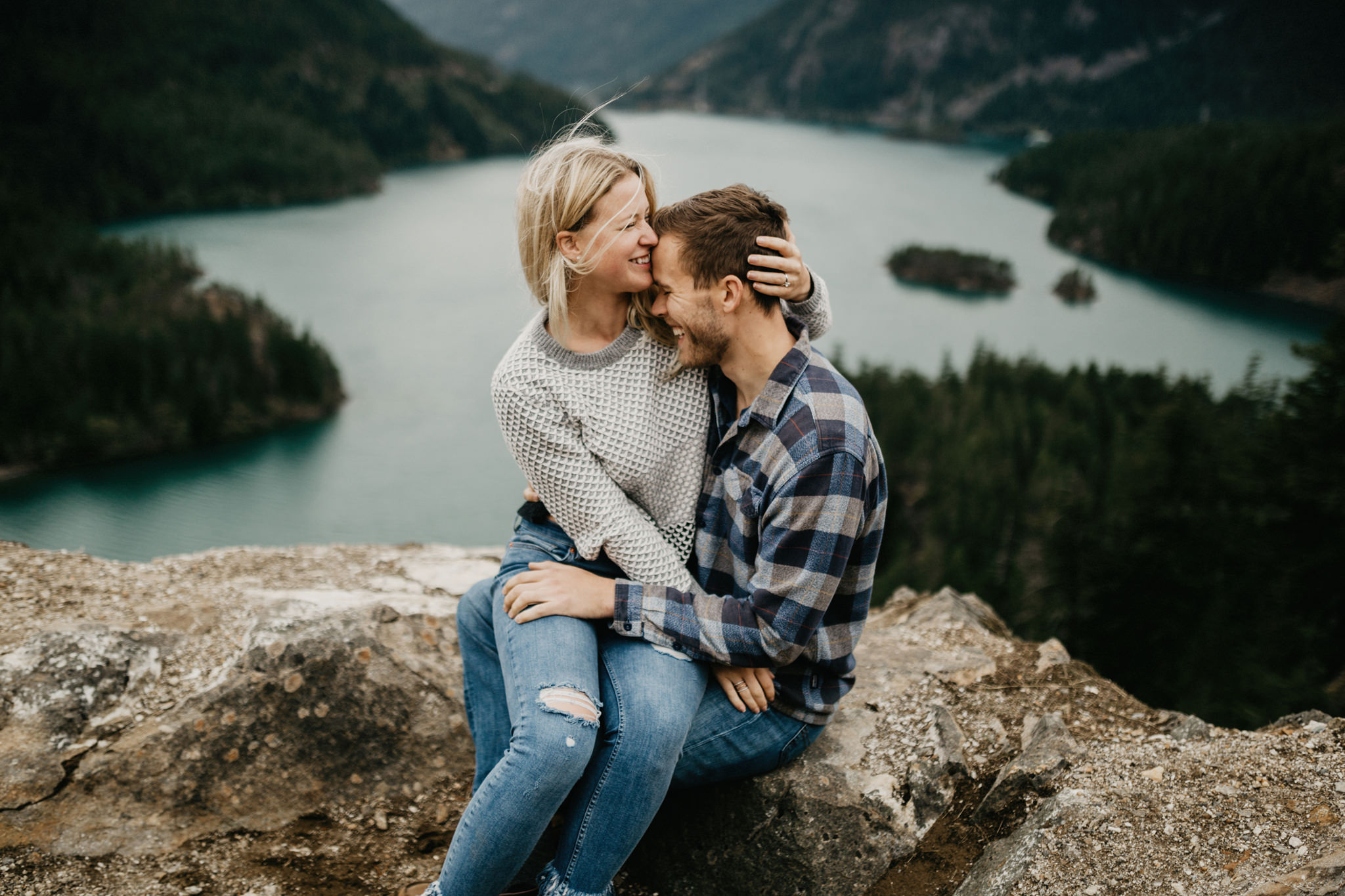 diablo lake engagement photos