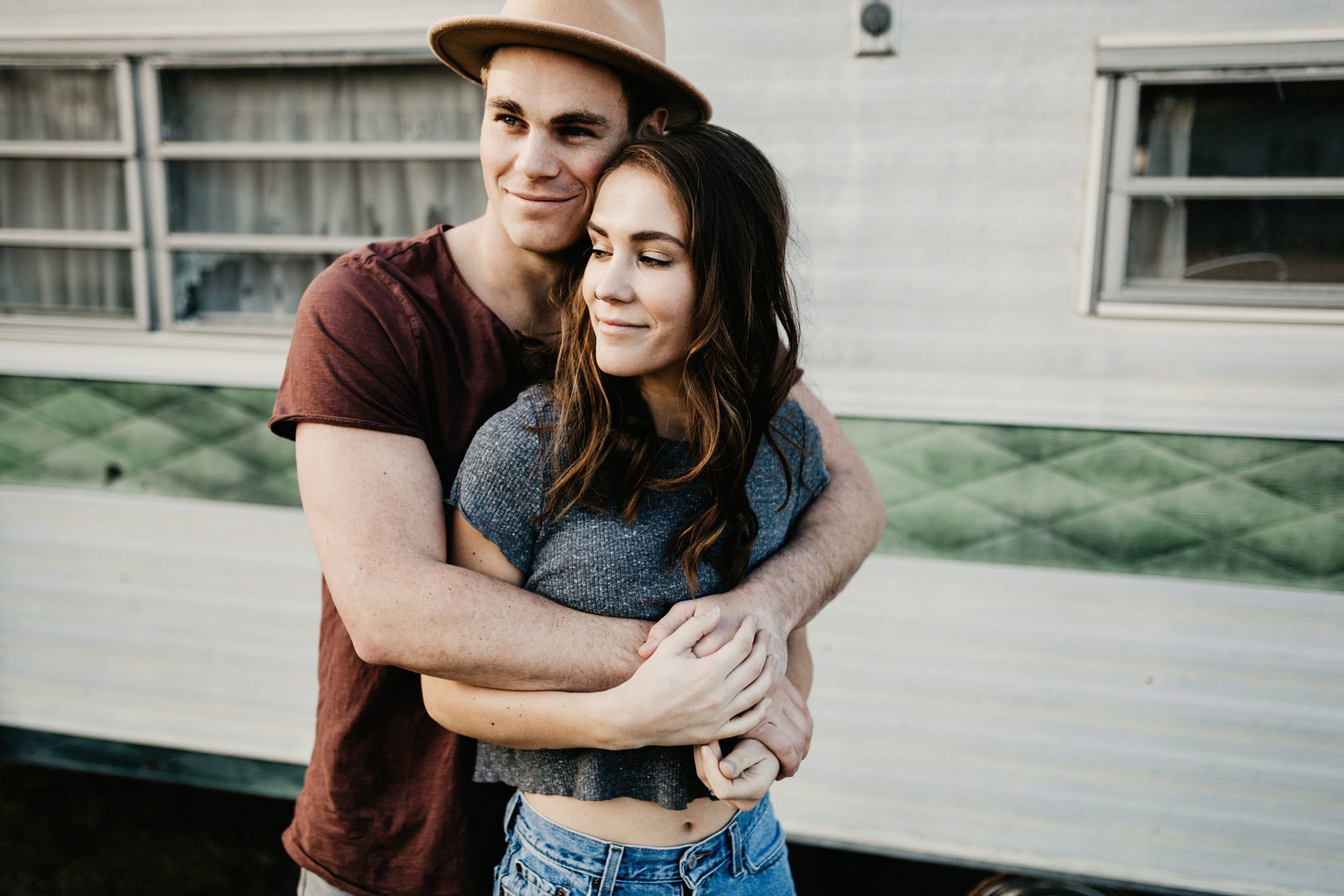 north carolina camper engagement photos