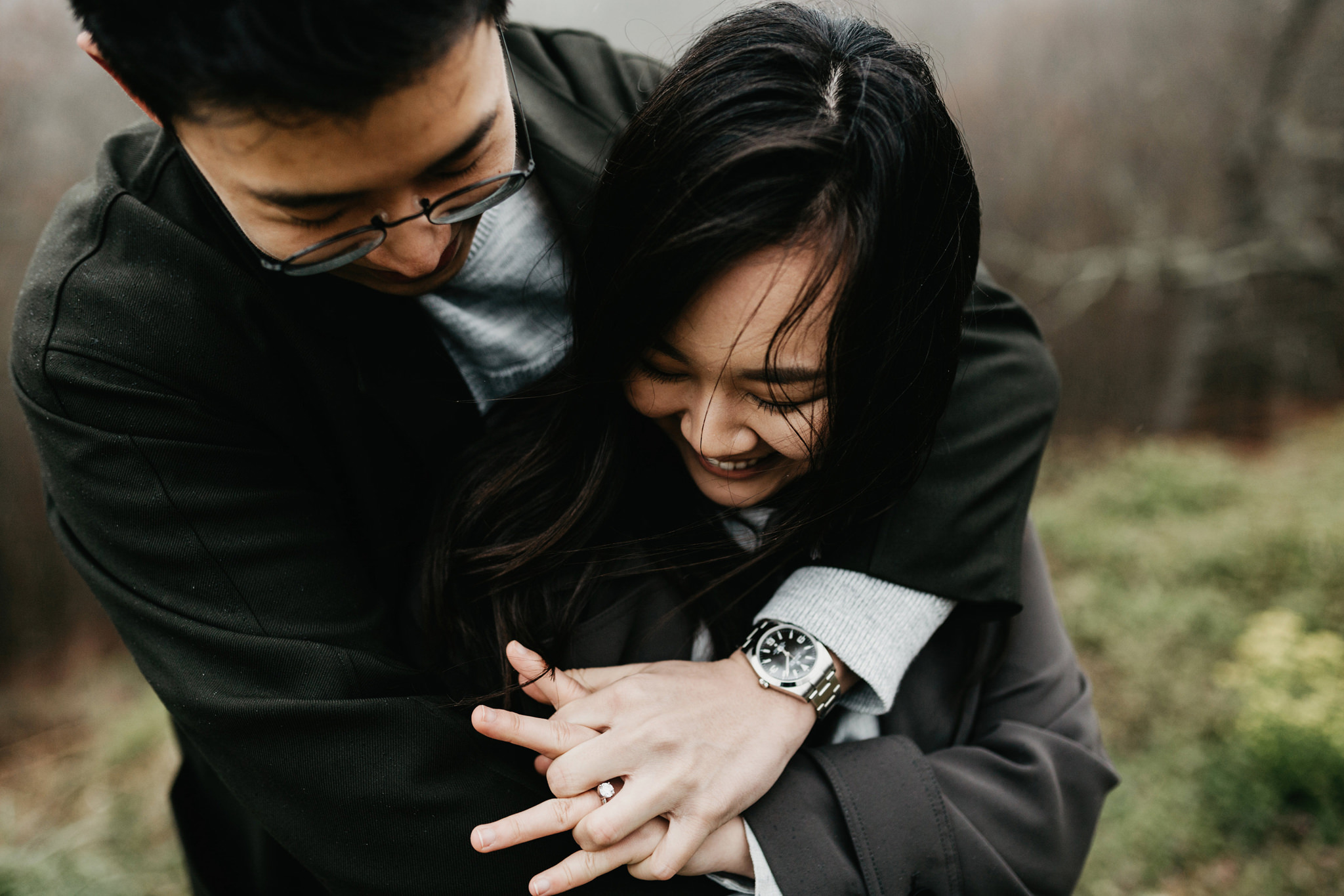 blue ridge parkway engagement photos