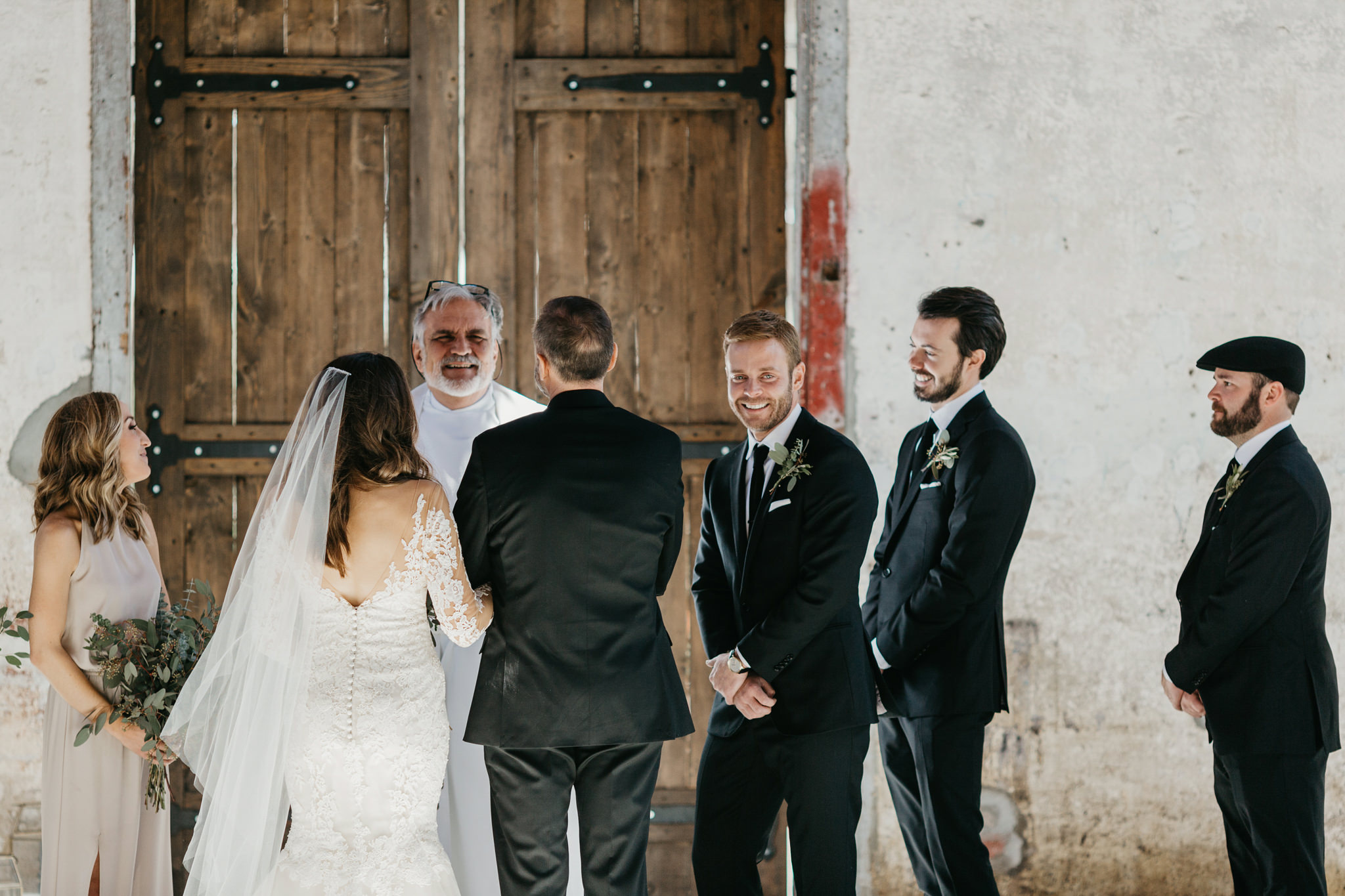 providence cotton mill wedding ceremony inside