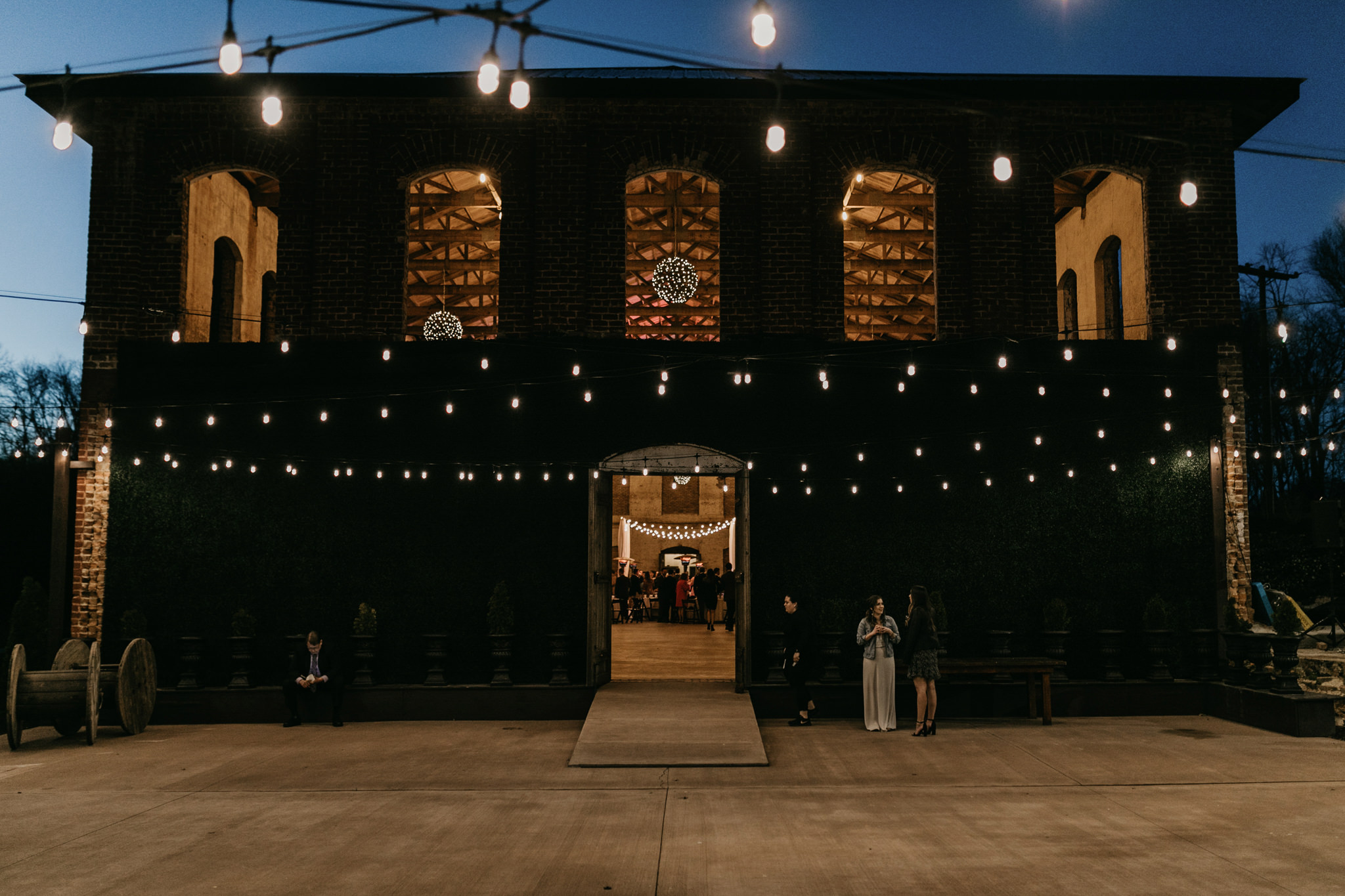 providence cotton mill at night