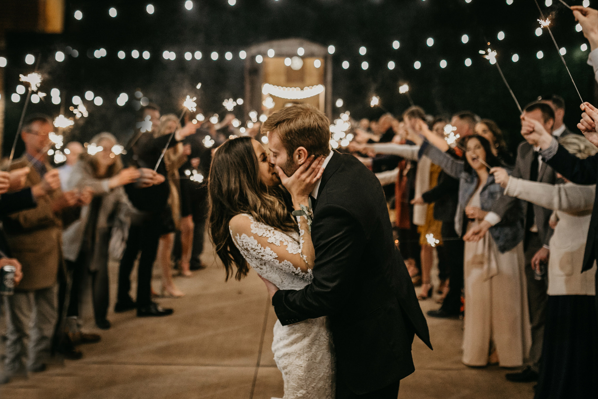 wedding sparkler exit