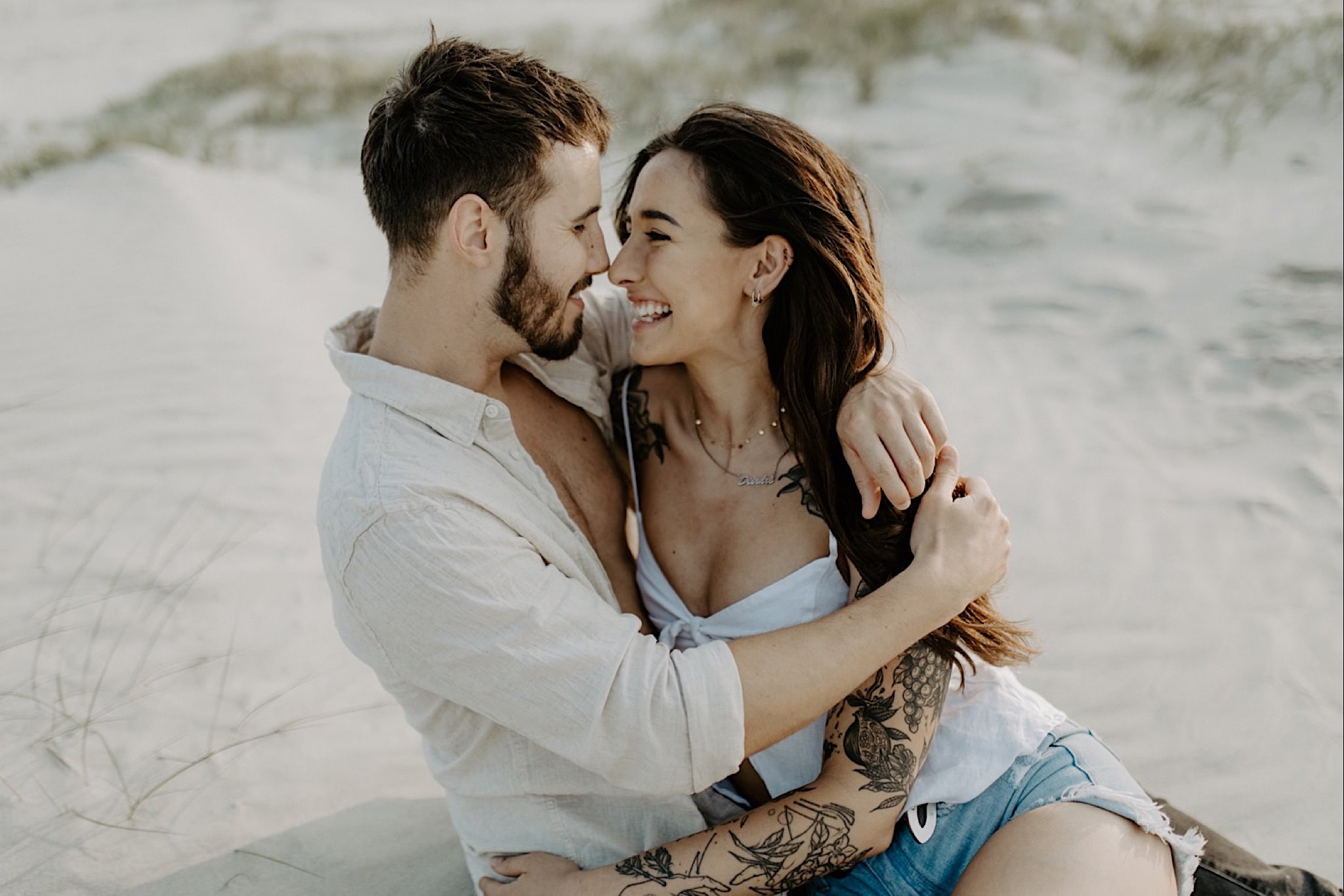 beach engagement photos south carolina