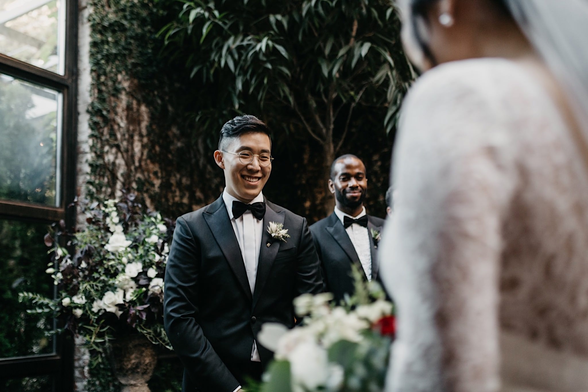 moody modern foundry long island city wedding