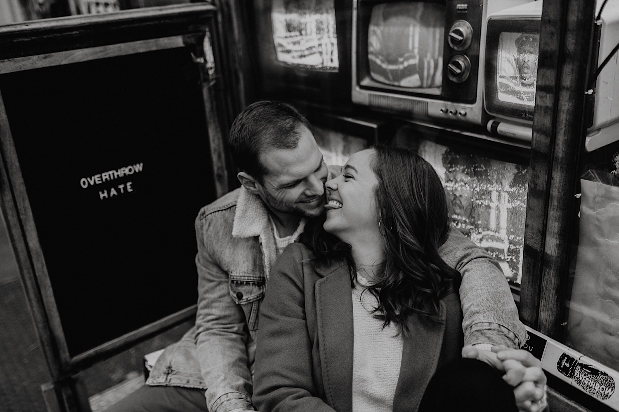 moody new york city engagement photographer