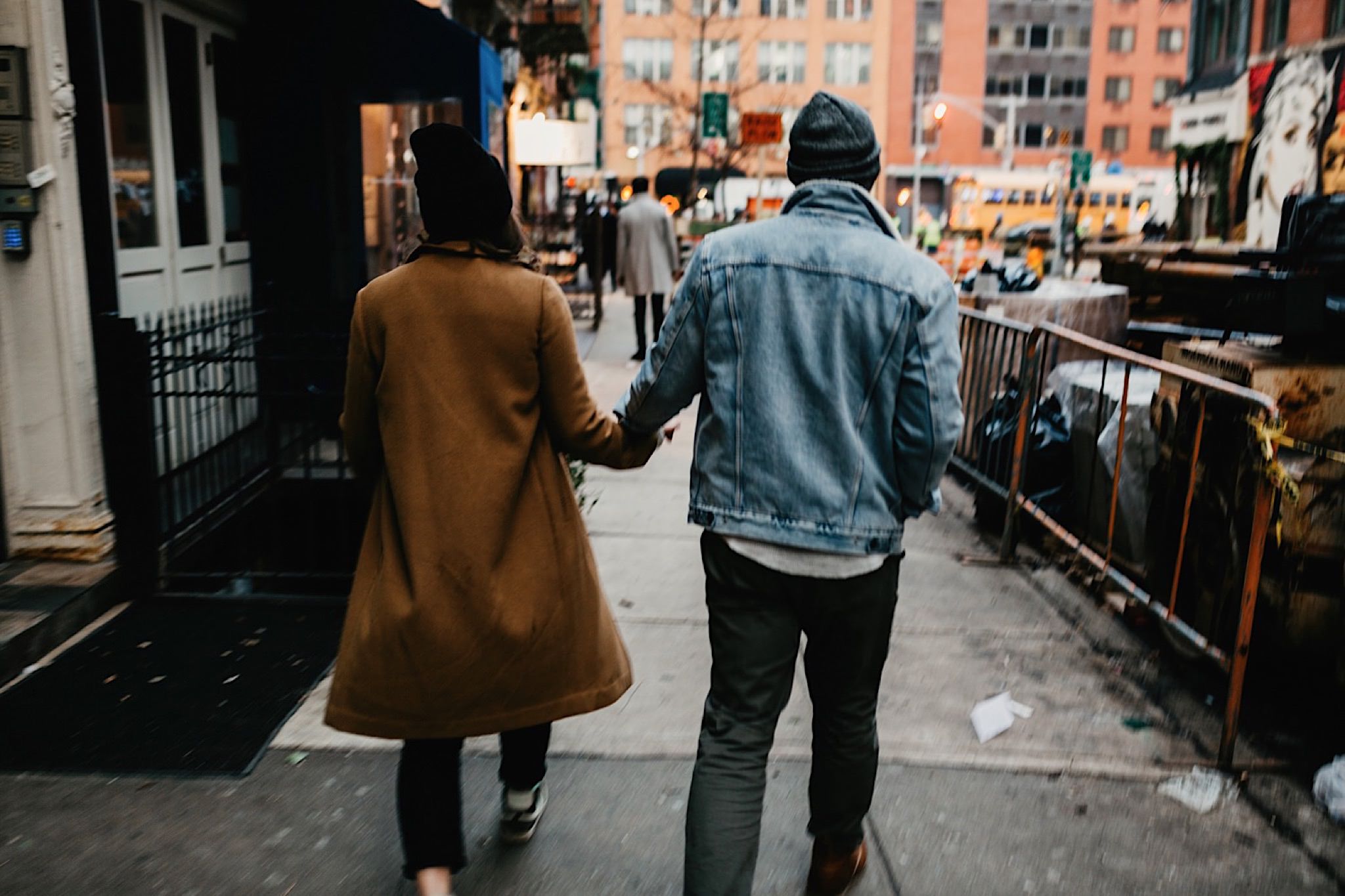 moody gritty nyc engagement photos