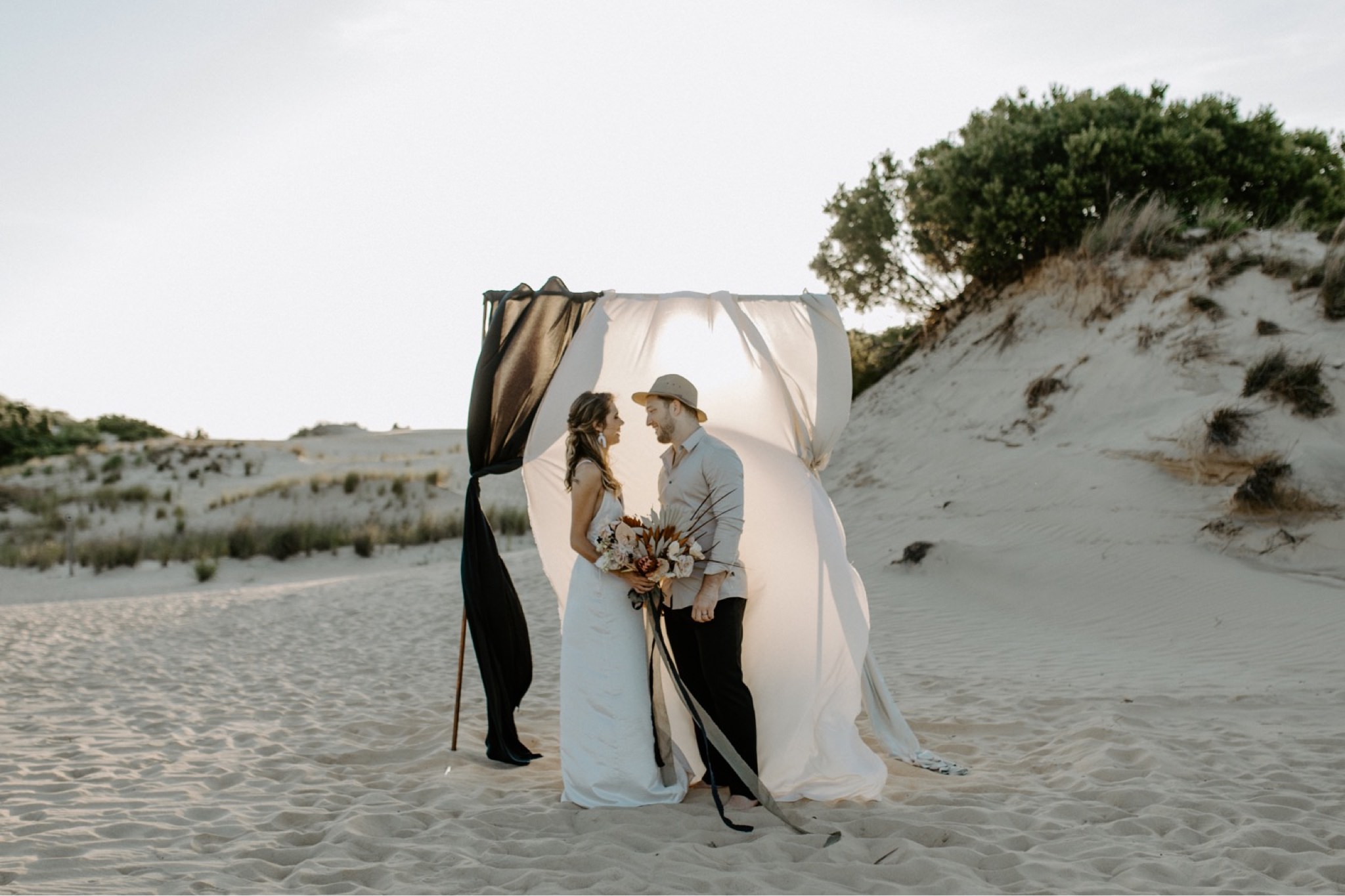 modern elopement north carolina