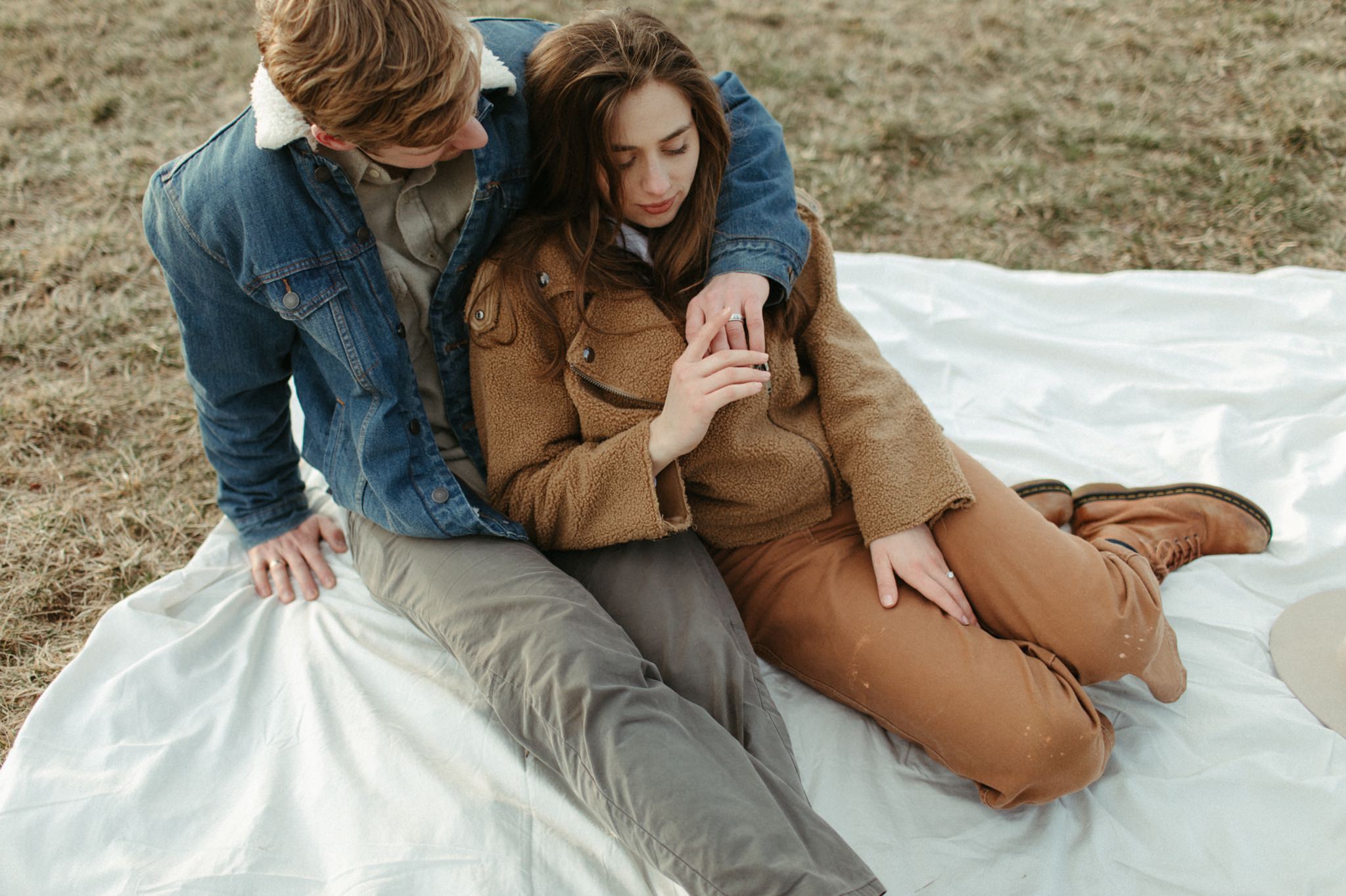 moody nc mountain engagement photos