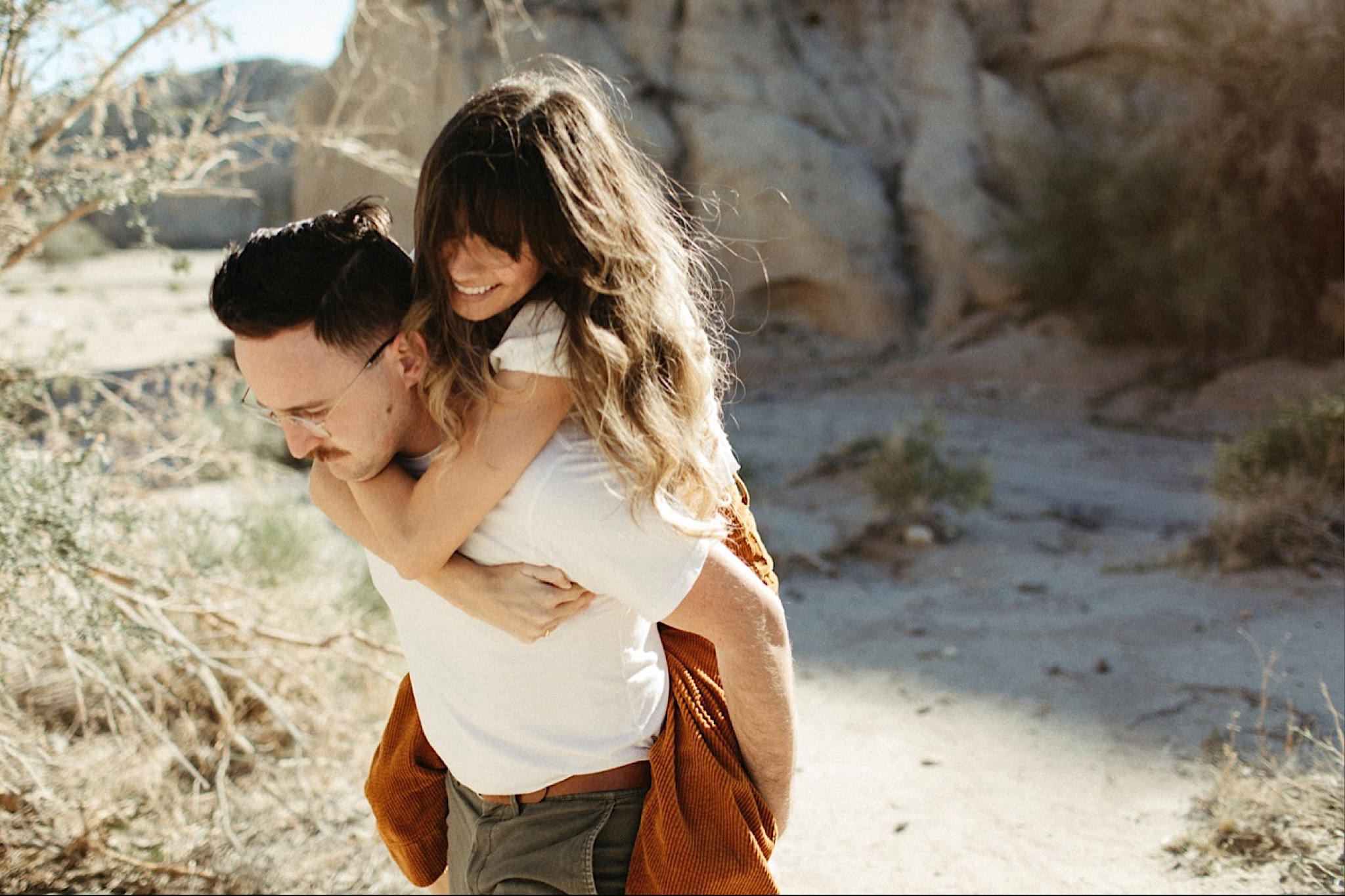 california desert couples session
