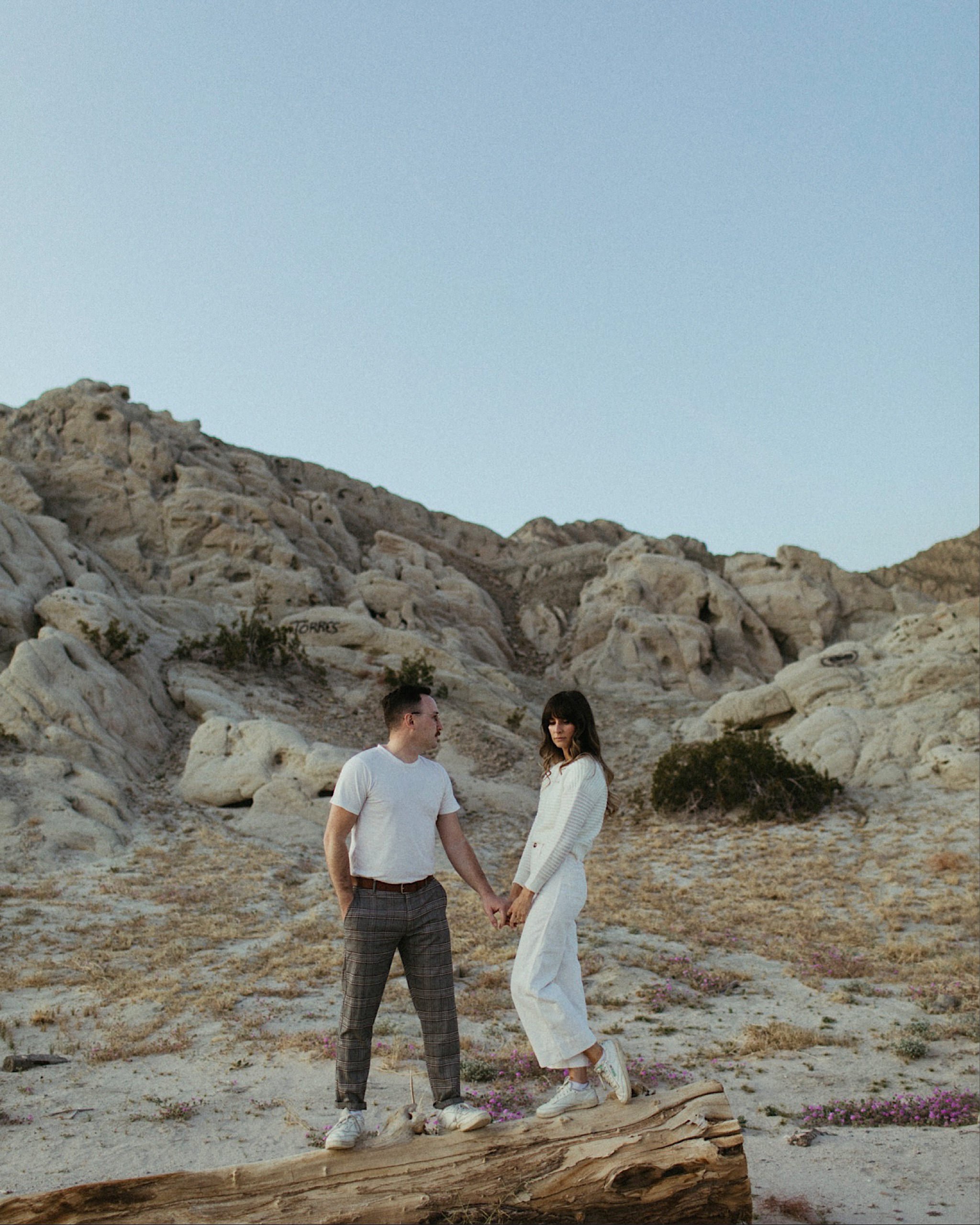 painted canyon engagement photos