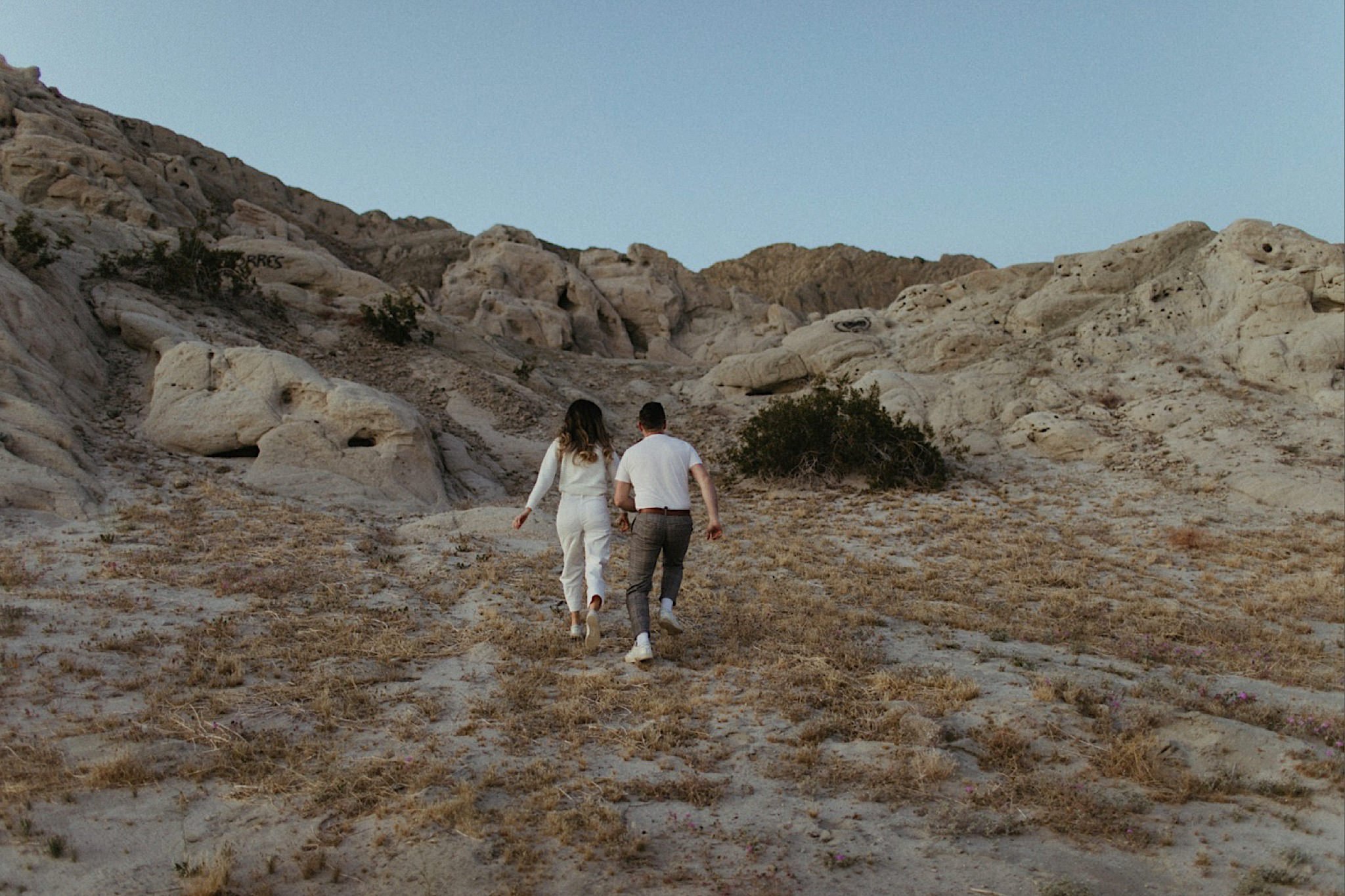 california desert hills engagement photos