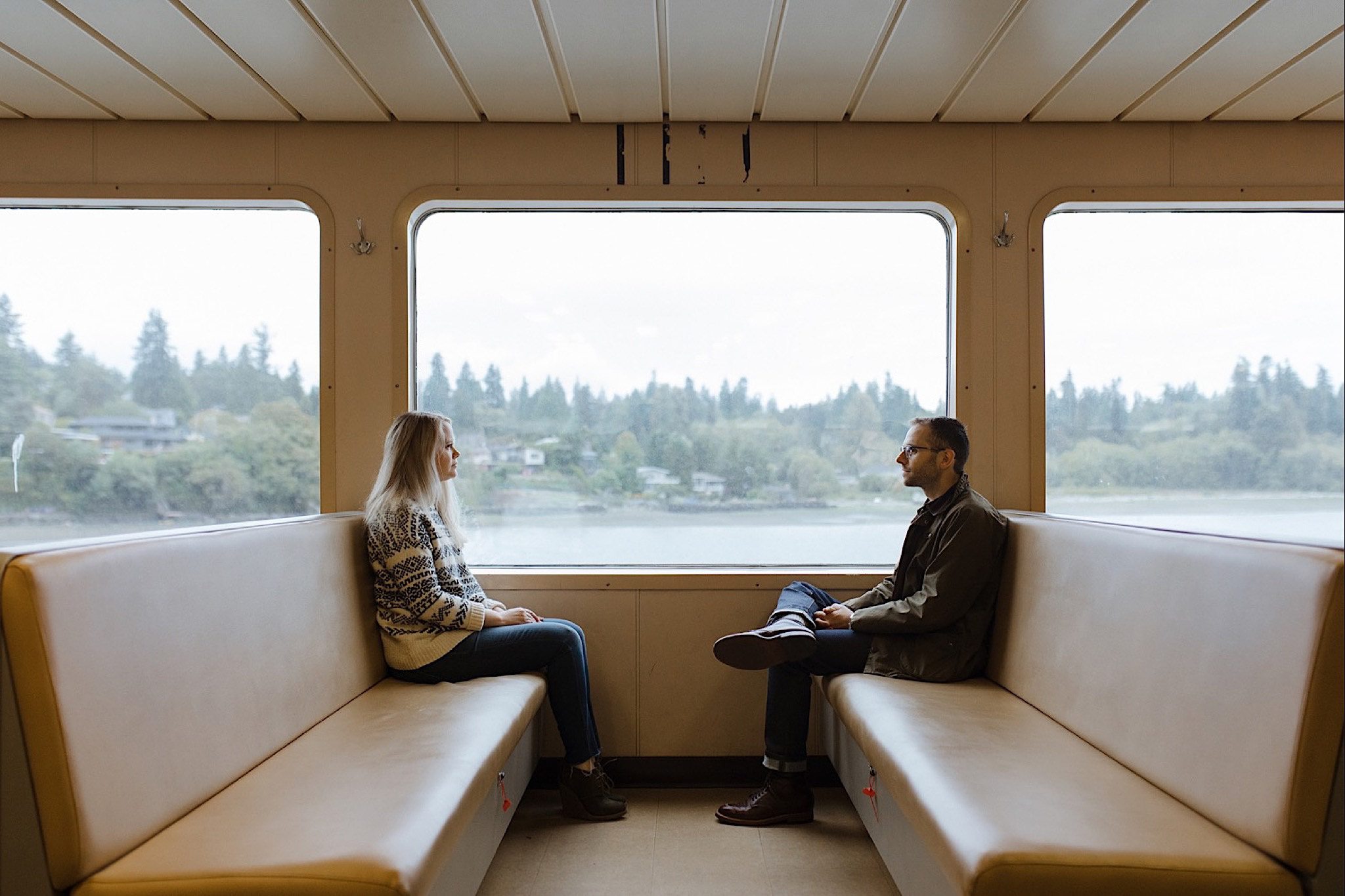 bainbridge island ferry engagement photos