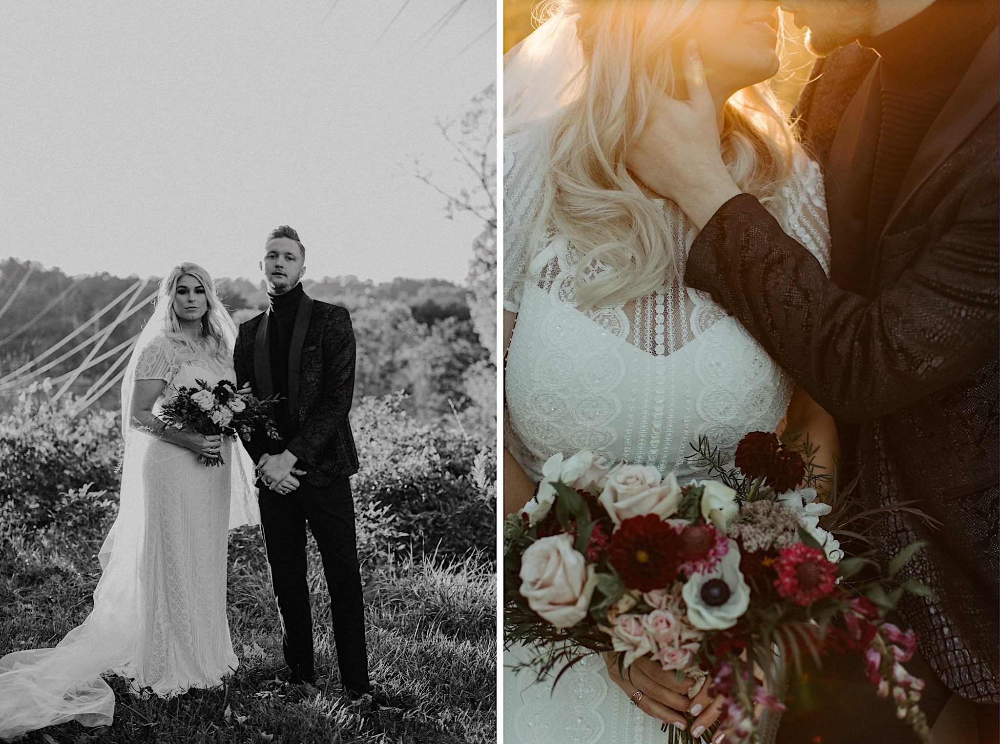 stylish asheville elopement