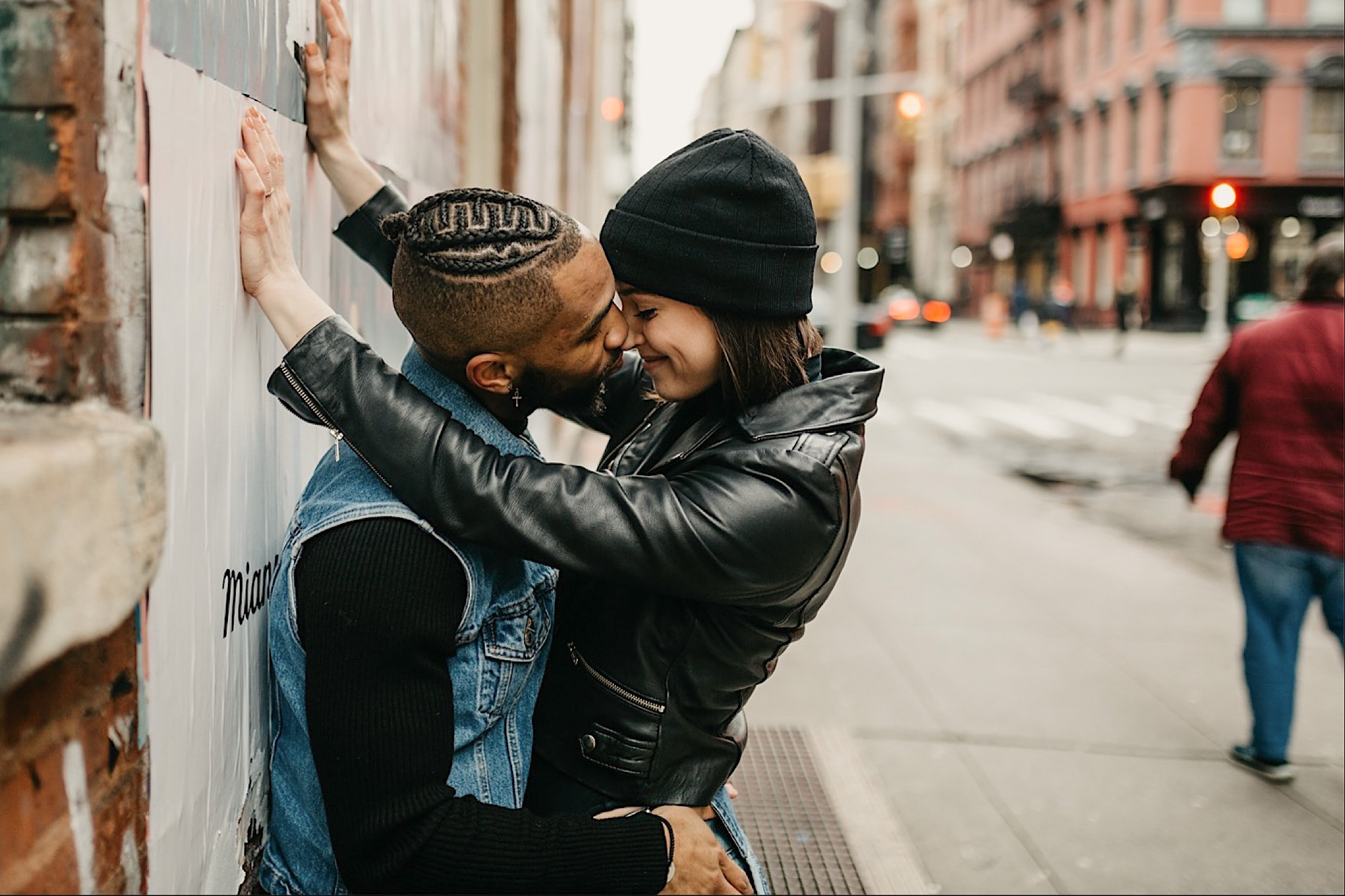 lower east side nyc engagement photos