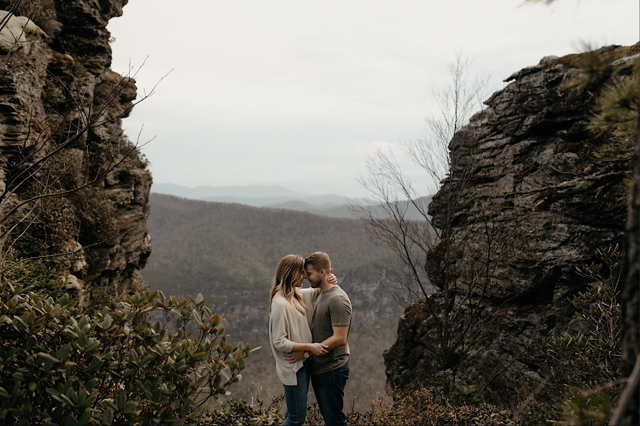 linville gorge engagement session