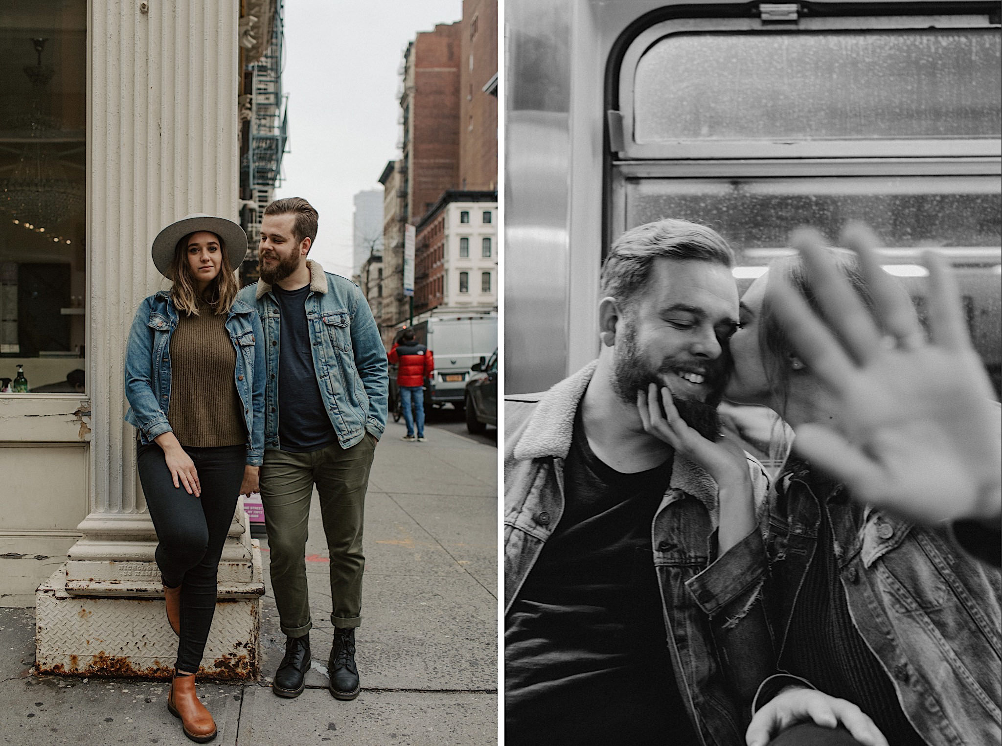 nyc editorial engagement session