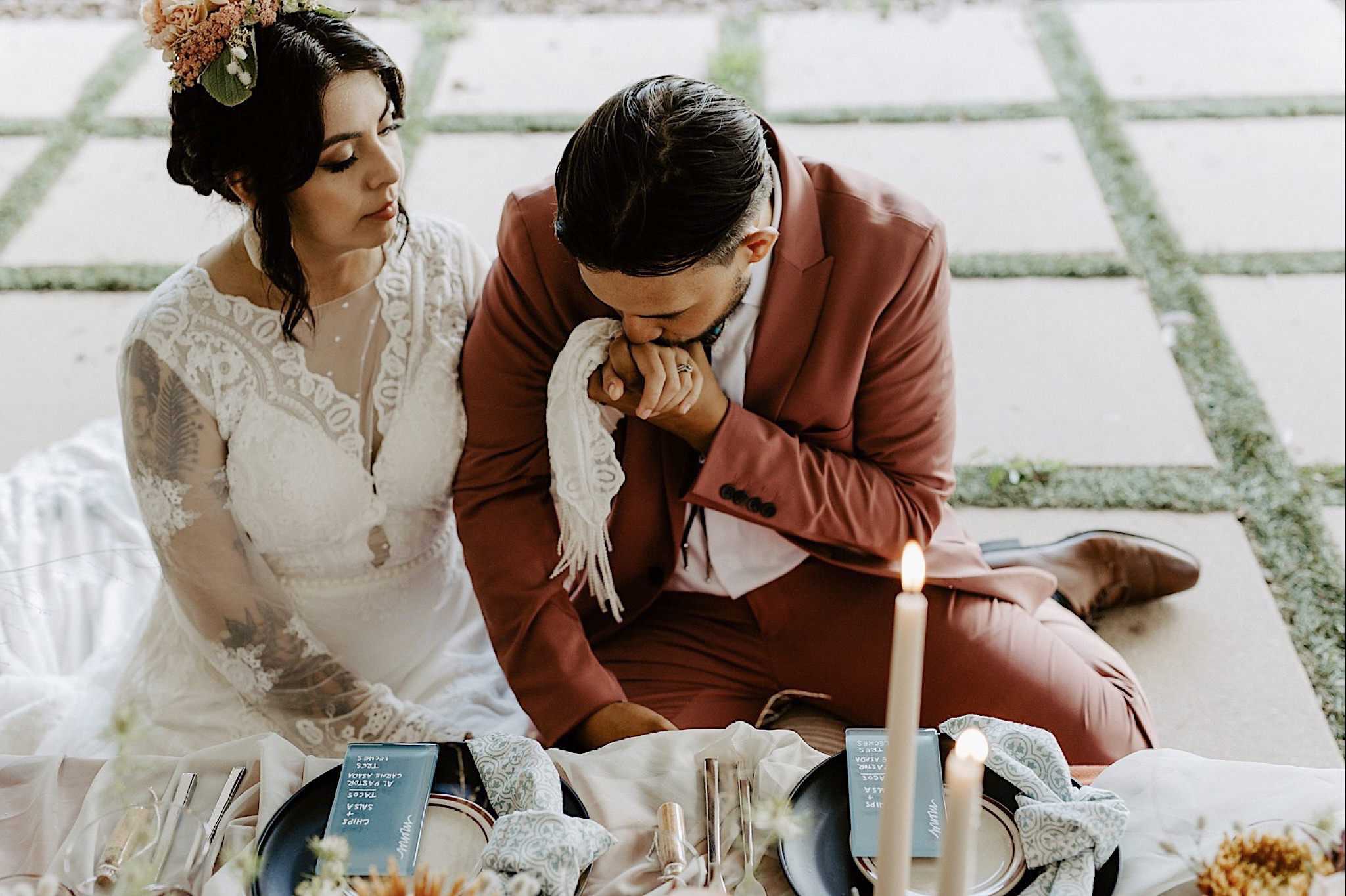 creative southwestern style wedding in raleigh