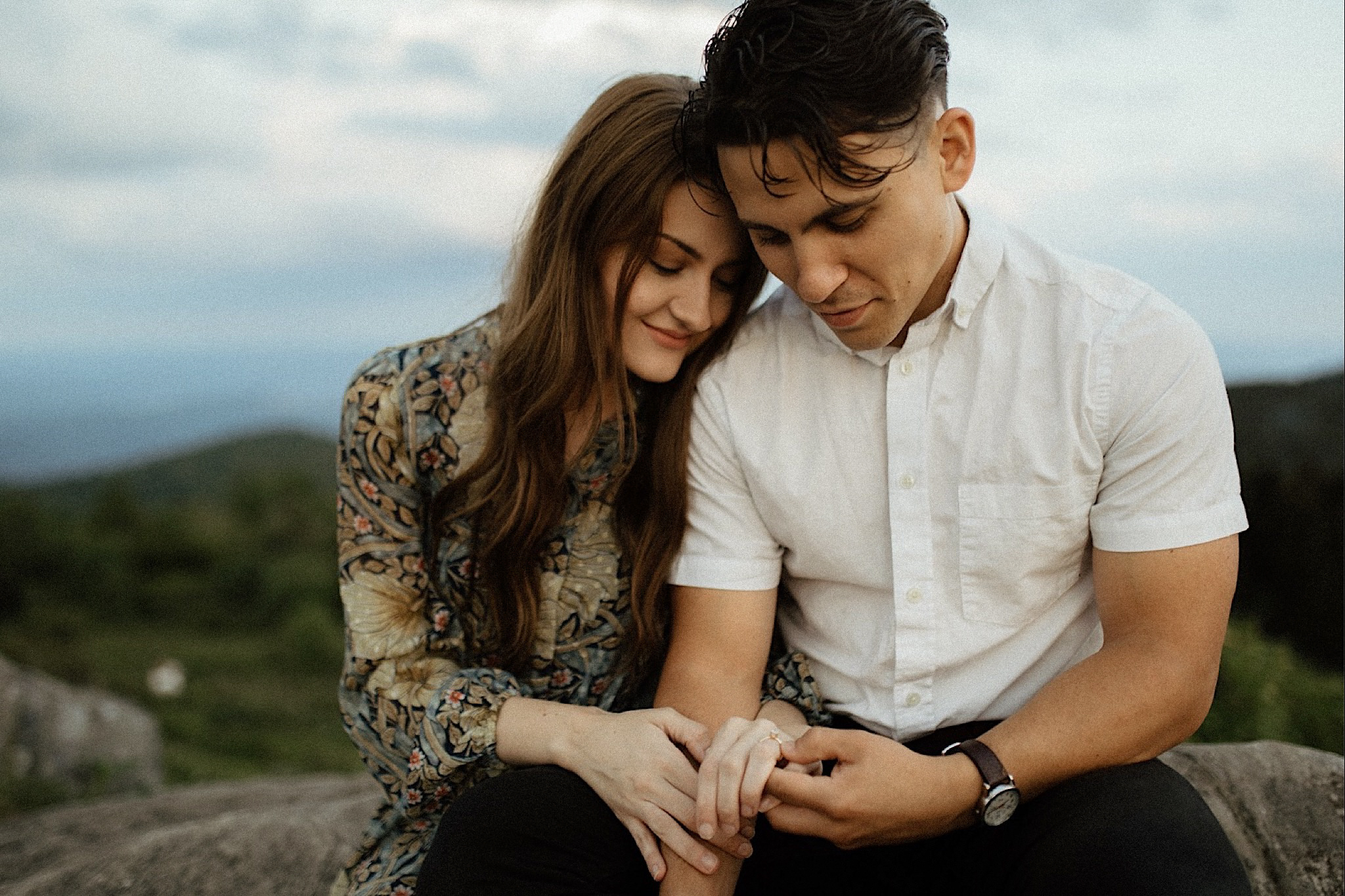 black balsam knob engagement session