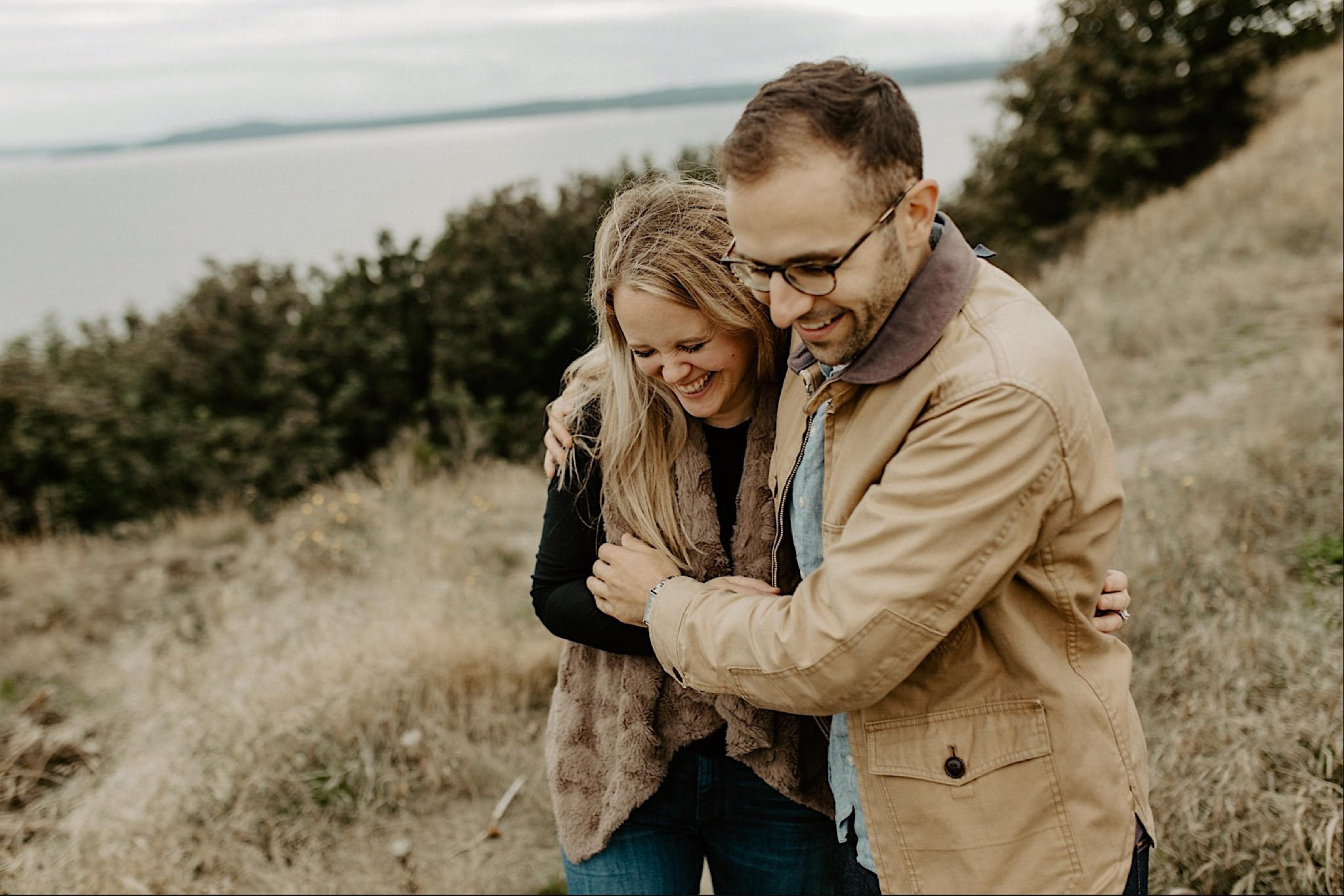 discovery park seattle engagement session