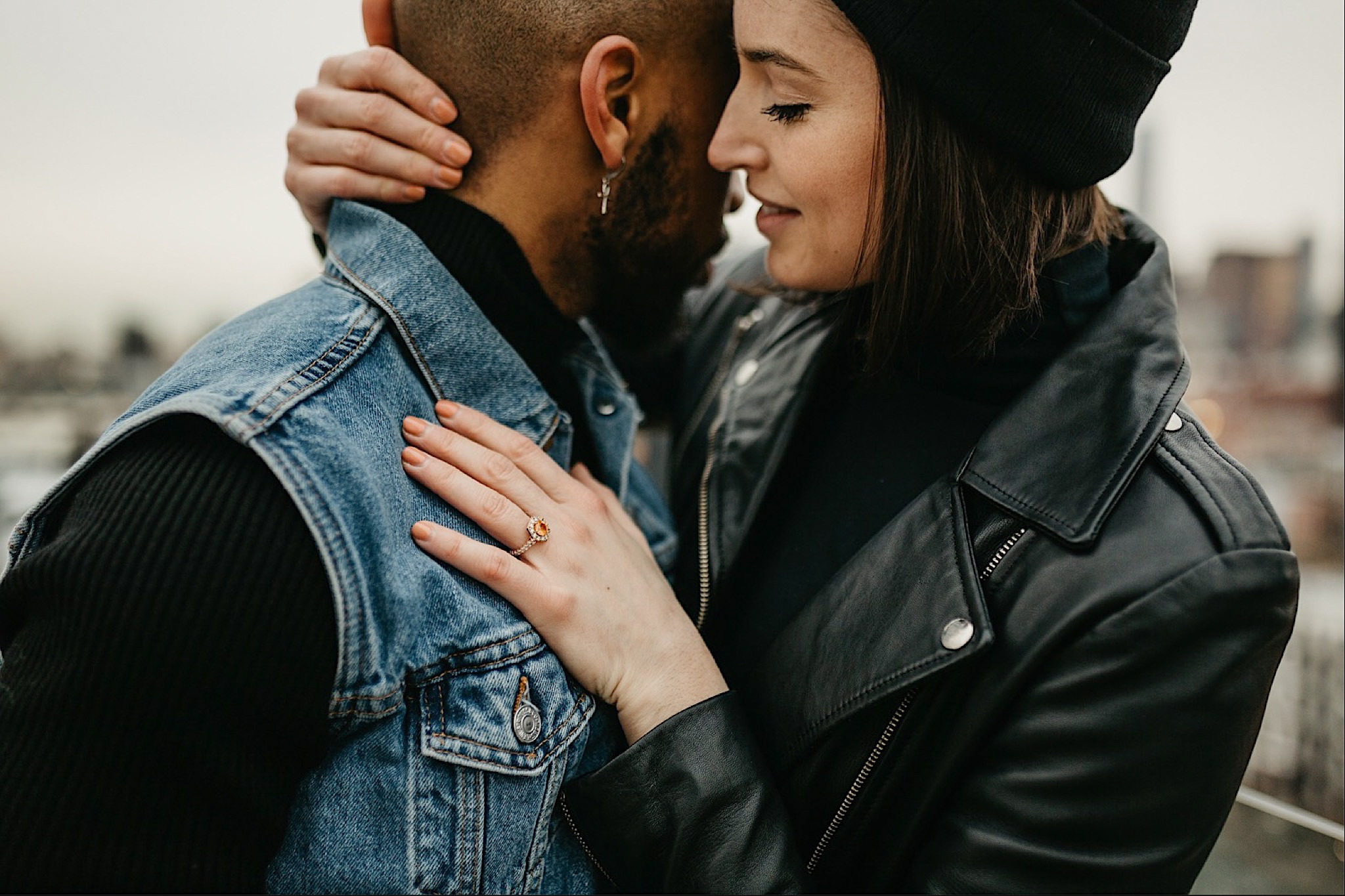 intimate lower east side engagement photos