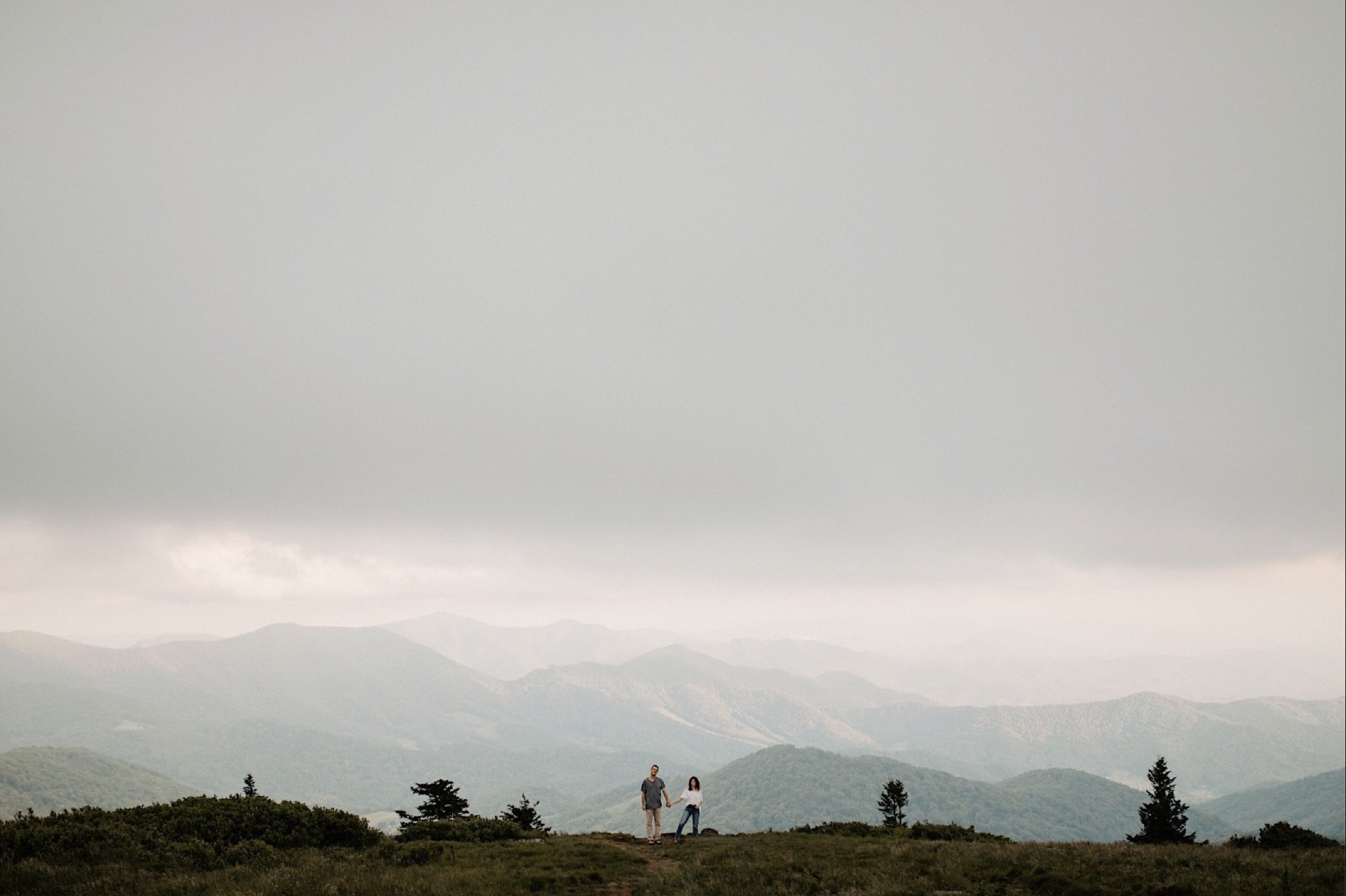 roan mountain engagement photos