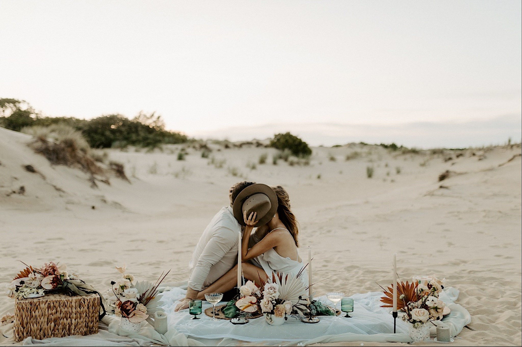 styled intimate outer banks elopement