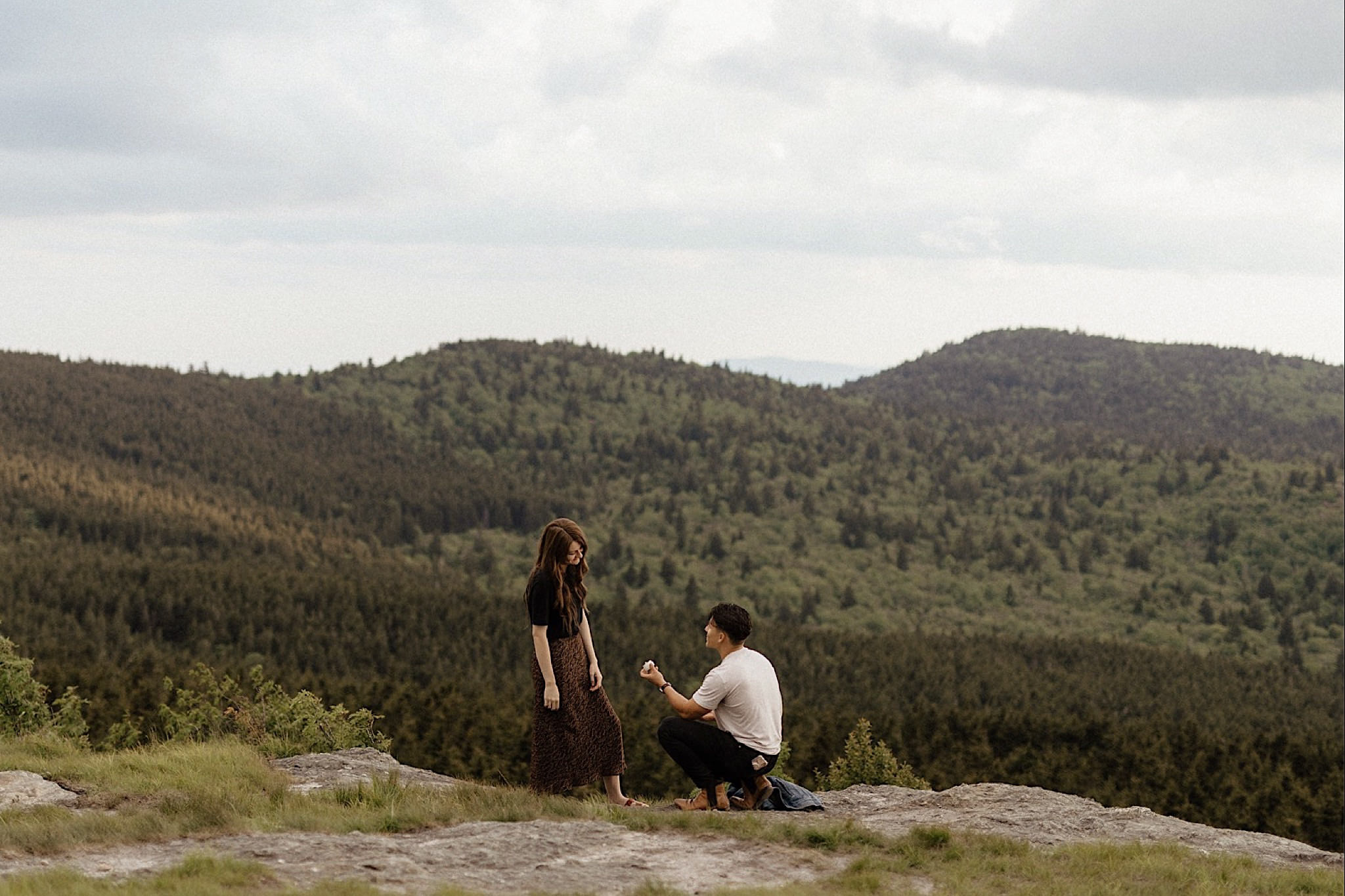asheville engagement wedding proposal