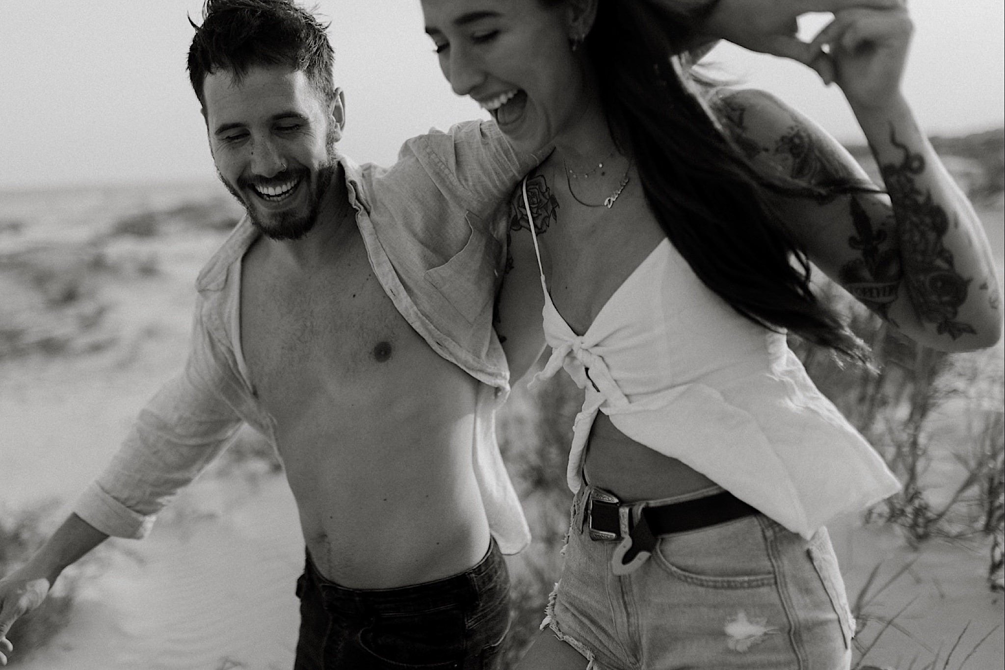 beach engagement charleston photos