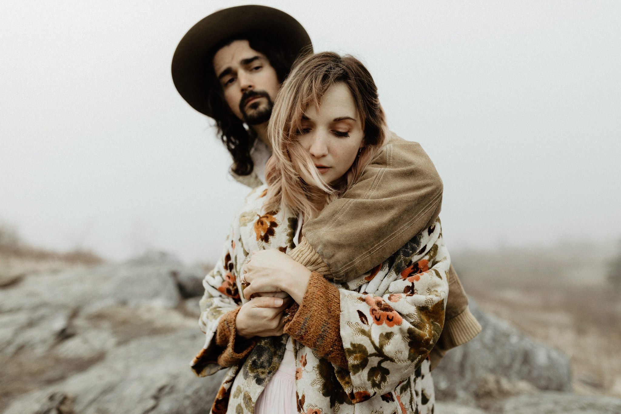 blue ridge parkway engagement photos