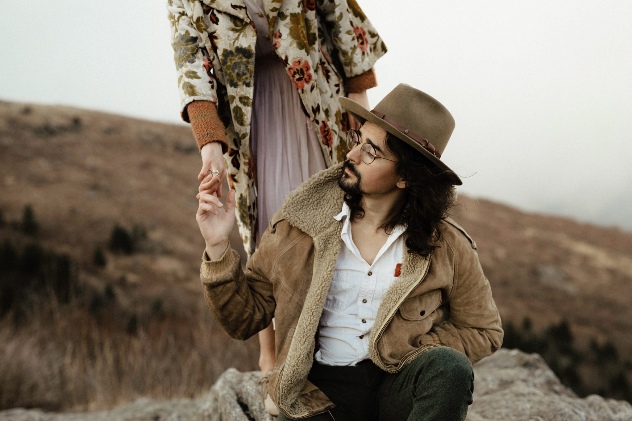 western north carolina engagement photos