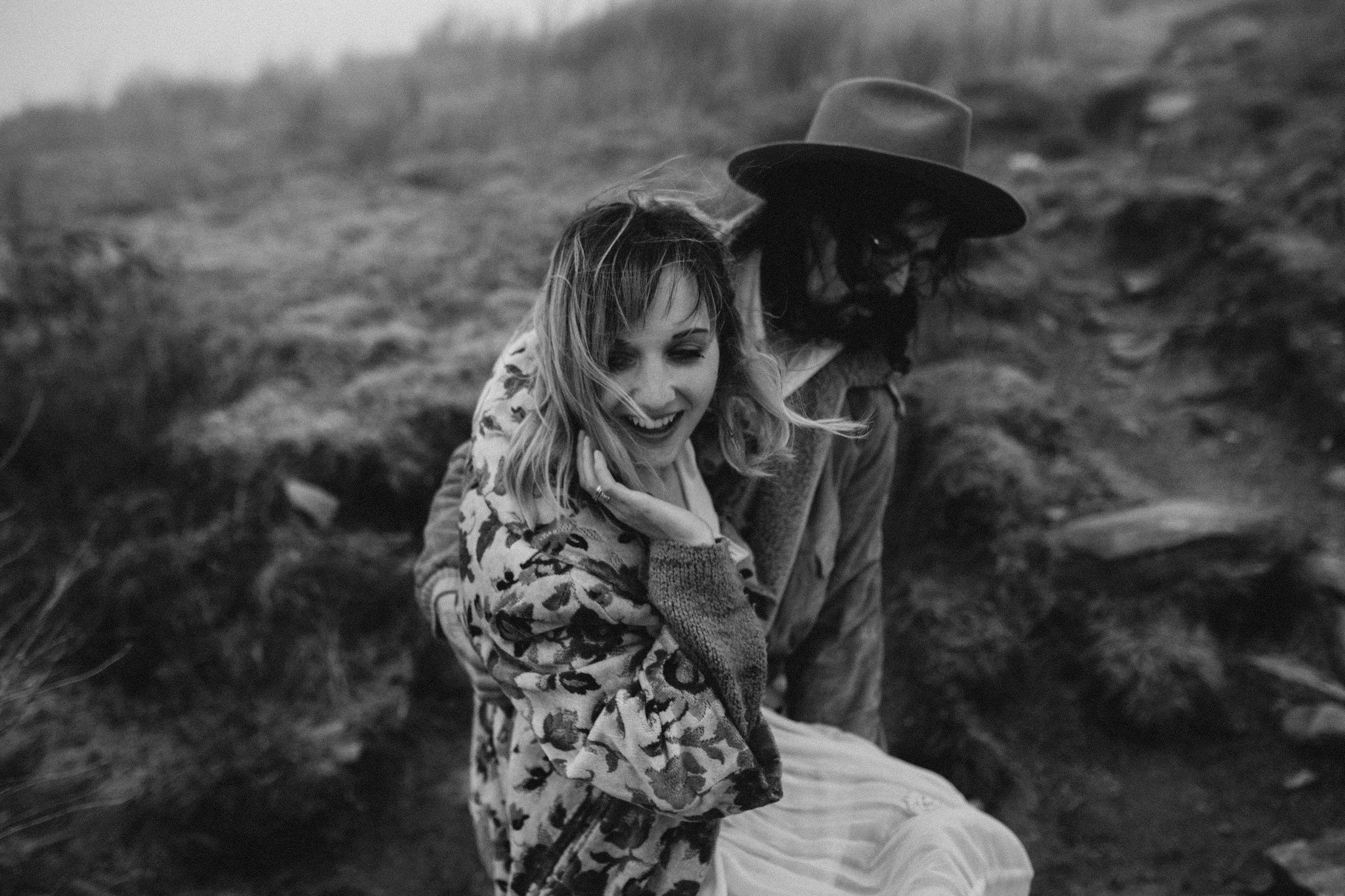 asheville mountains engagement photos