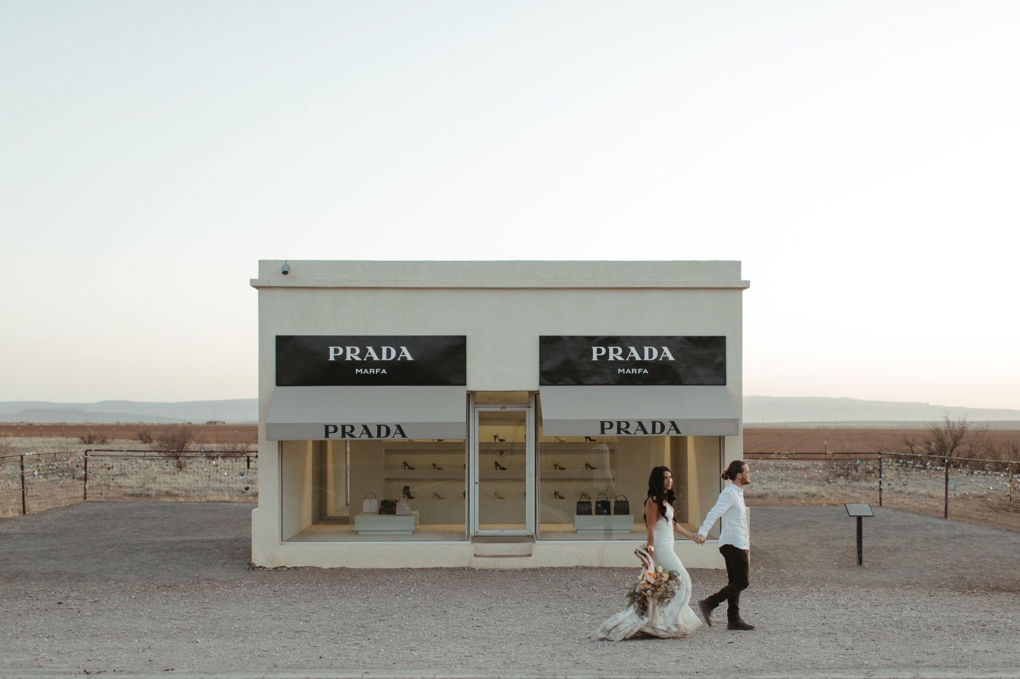 prada marfa elopement photos