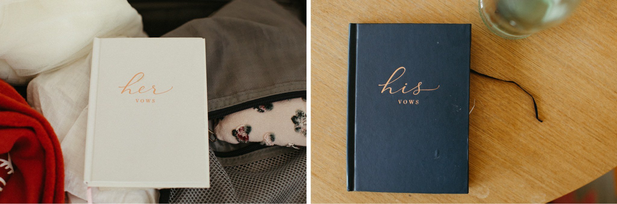 elopement vow booklets