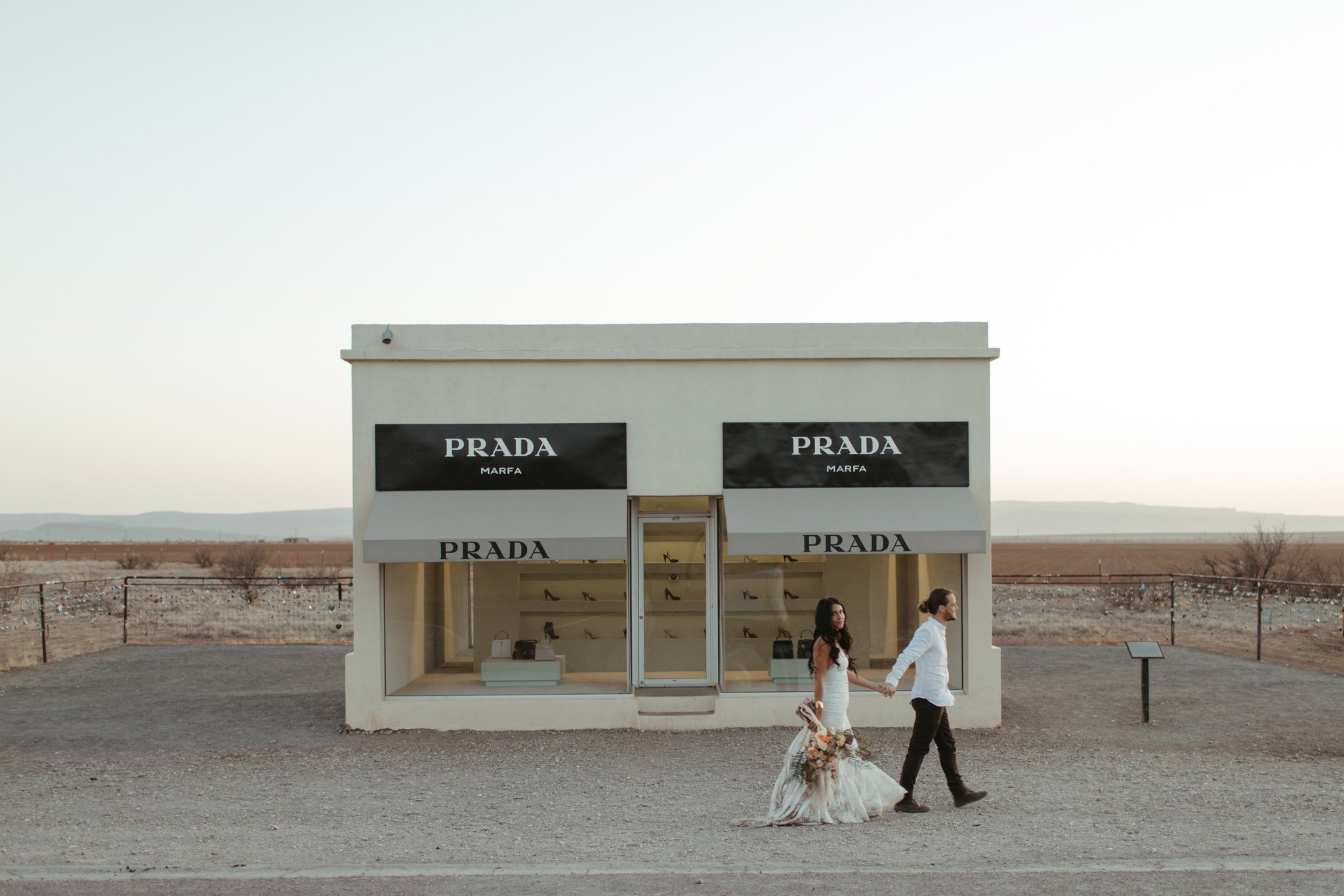 prada marfa elopement photos