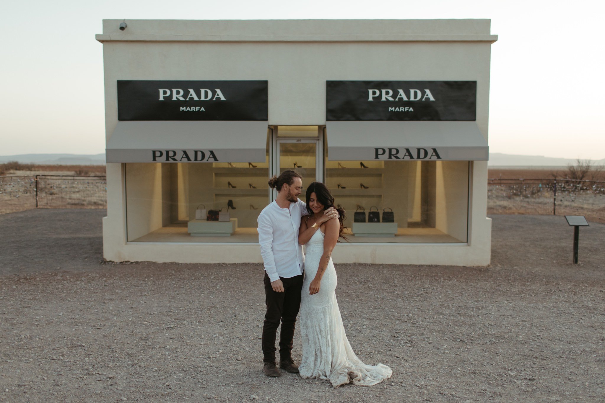 prada marfa elopement photos
