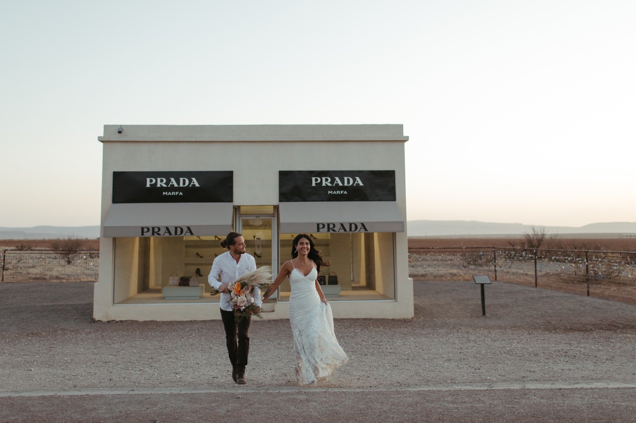prada marfa elopement photos