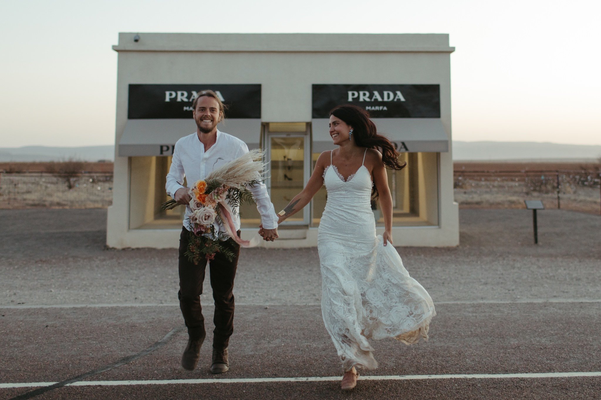 prada marfa elopement photos
