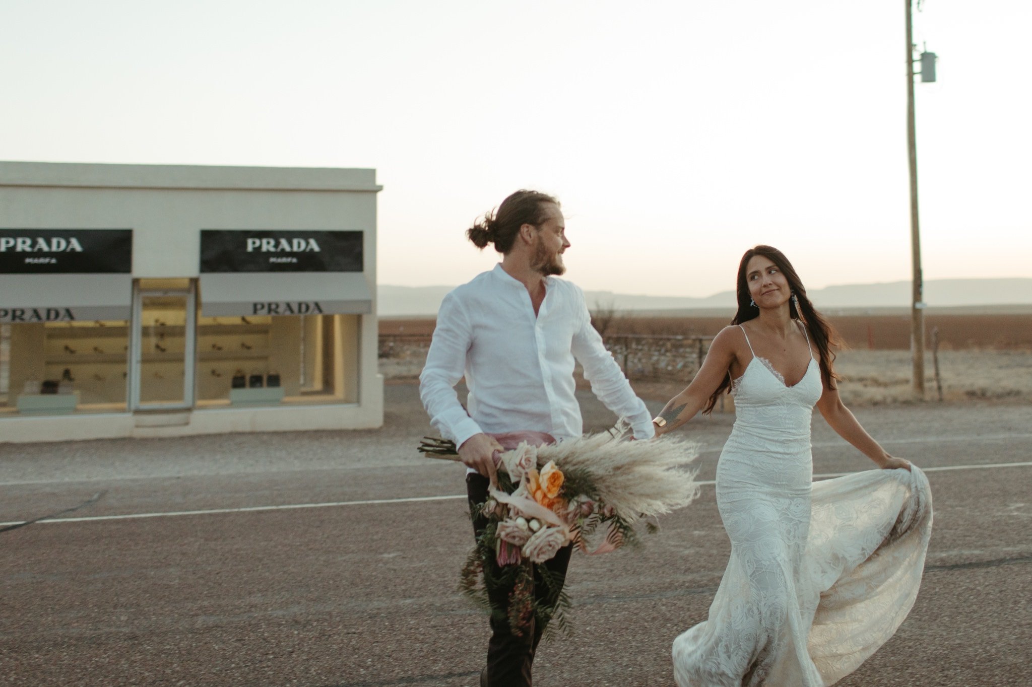 prada marfa elopement photos