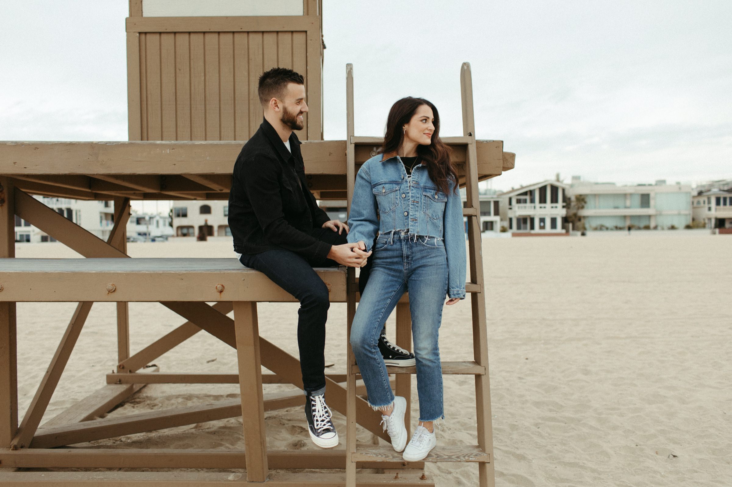 socal beach engagement