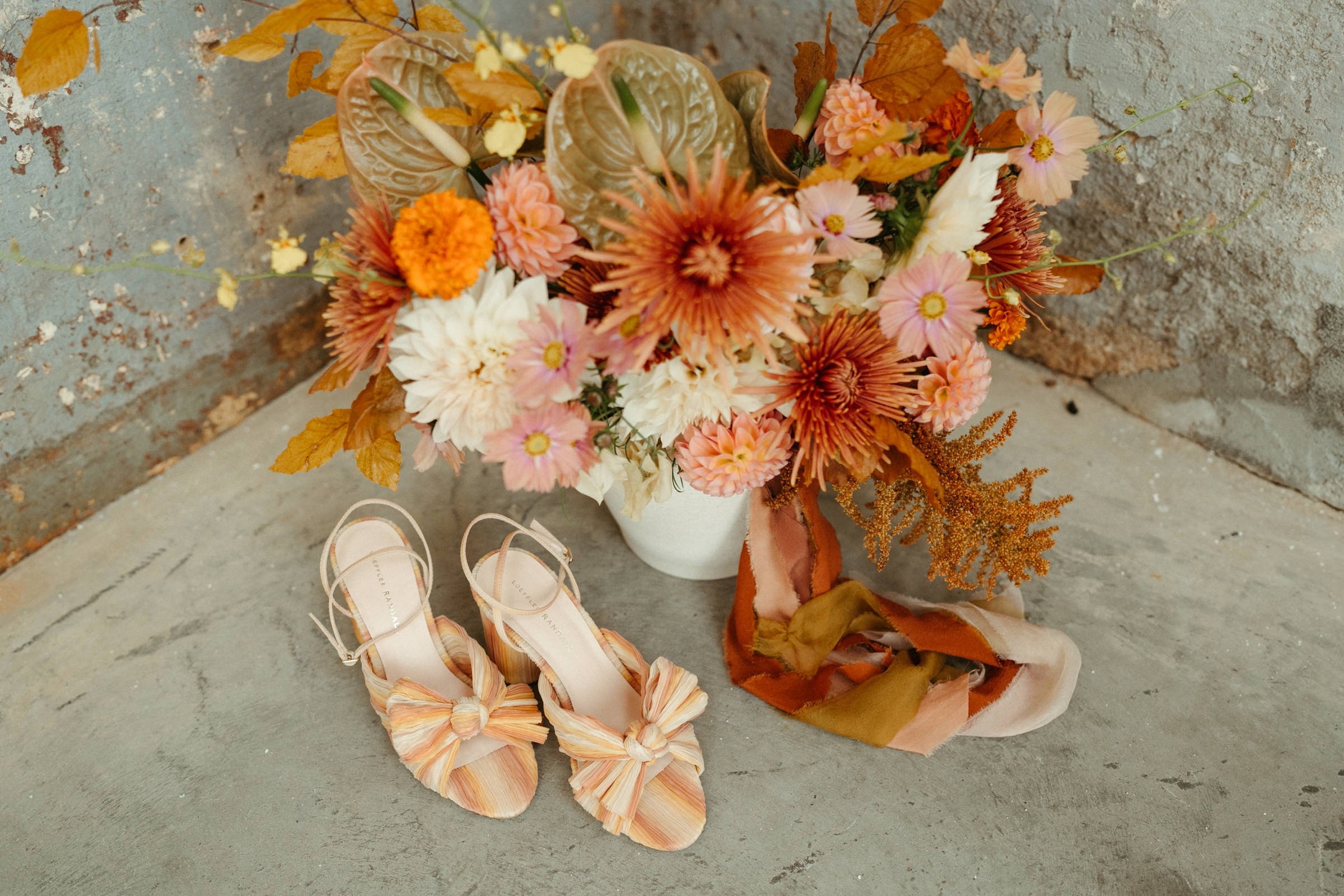 colorful wedding shoes