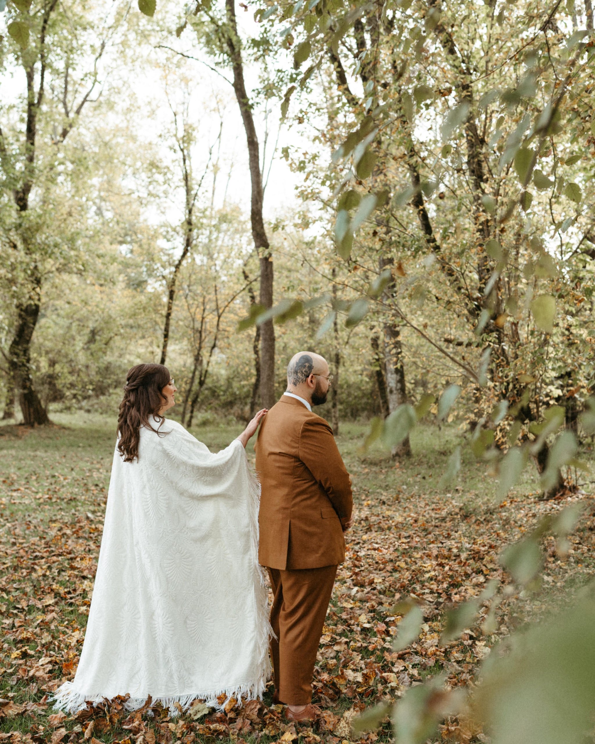 flowy wedding dress